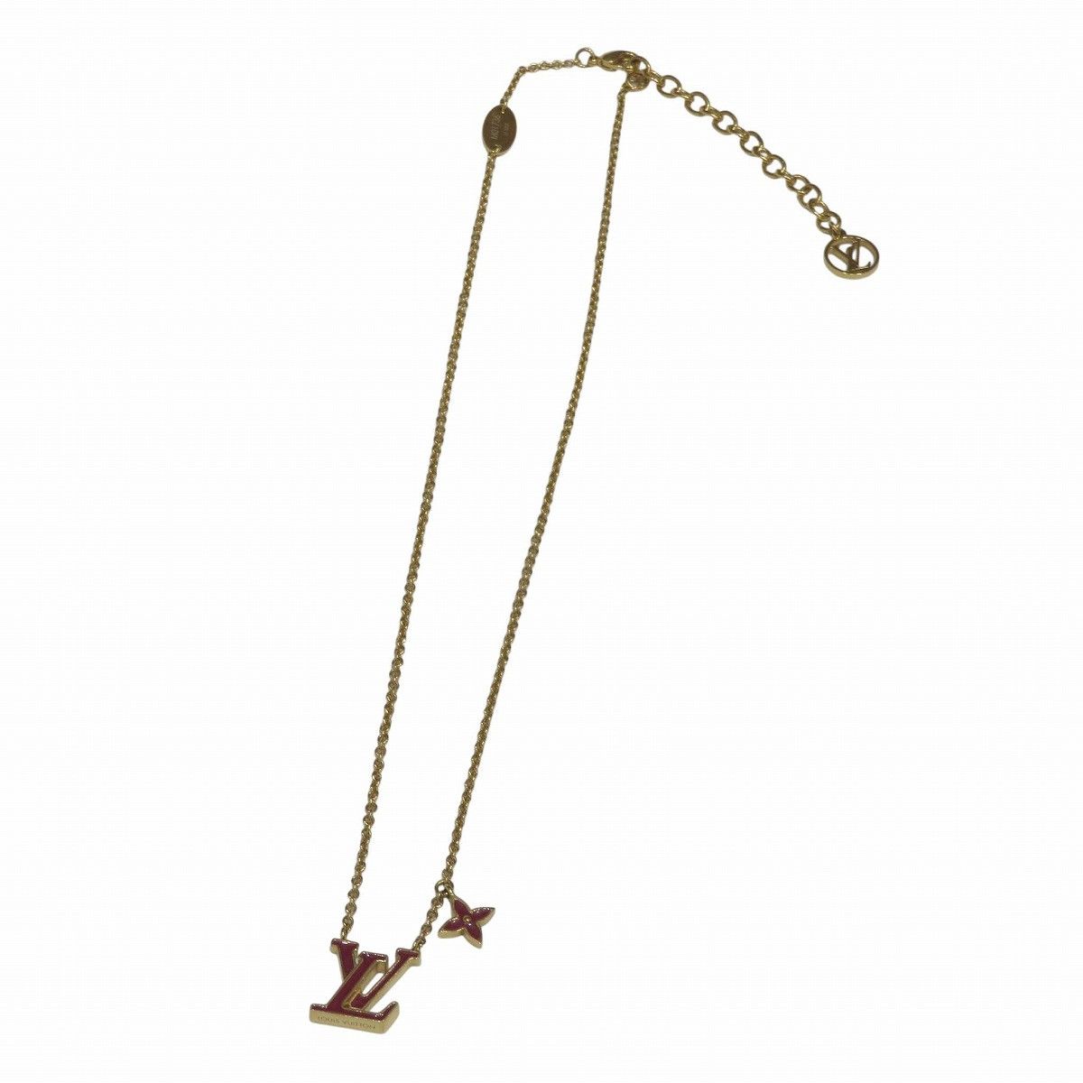 Louis Vuitton Louis Vuitton Louis Vuitton Iconic Logo Necklace Metal Necklace M01736 DUTY FREE for USA Size ONE SIZE - 3 Thumbnail