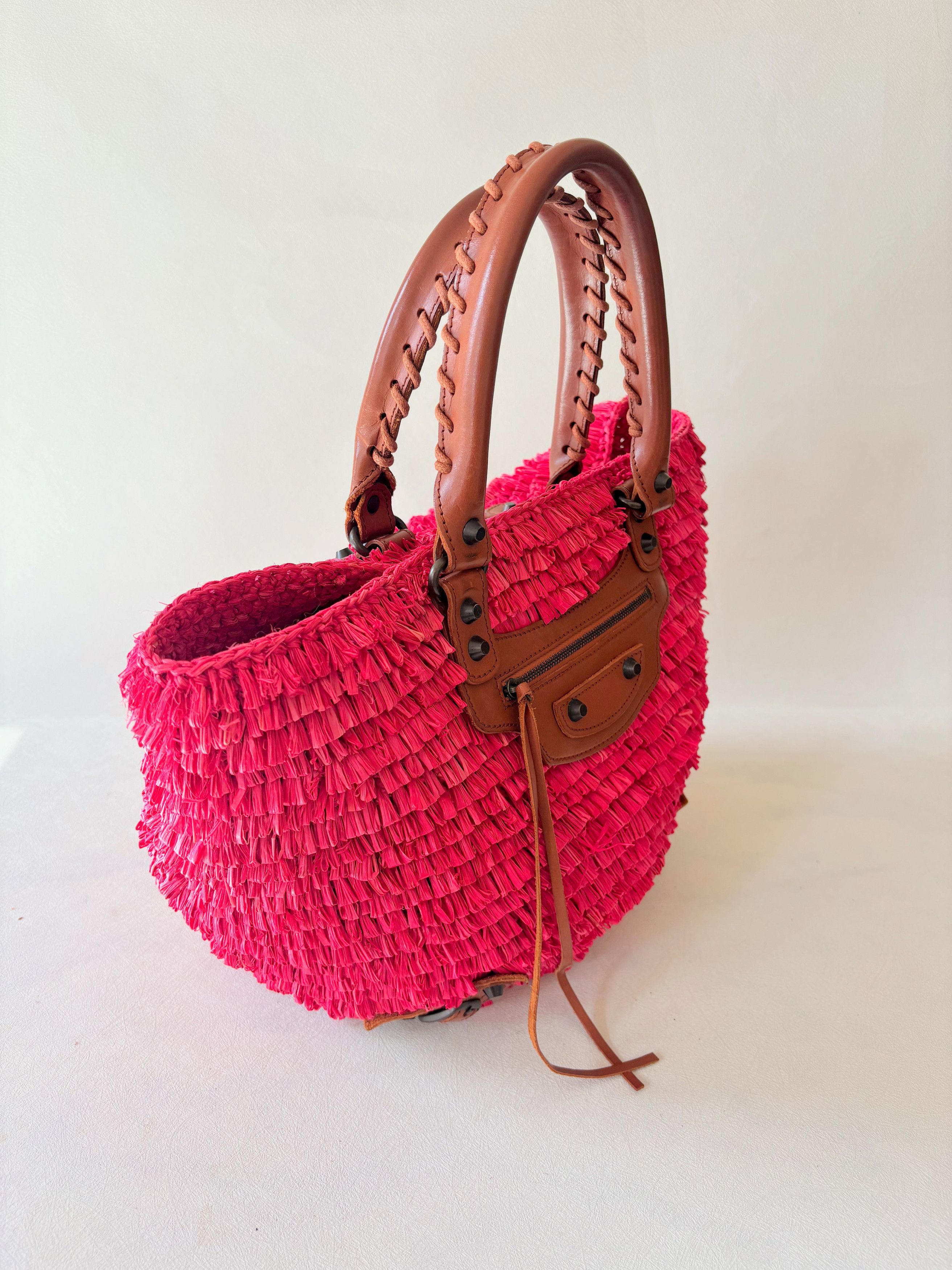 Balenciaga Sac Panier Raphia Size ONE SIZE - 4 Thumbnail