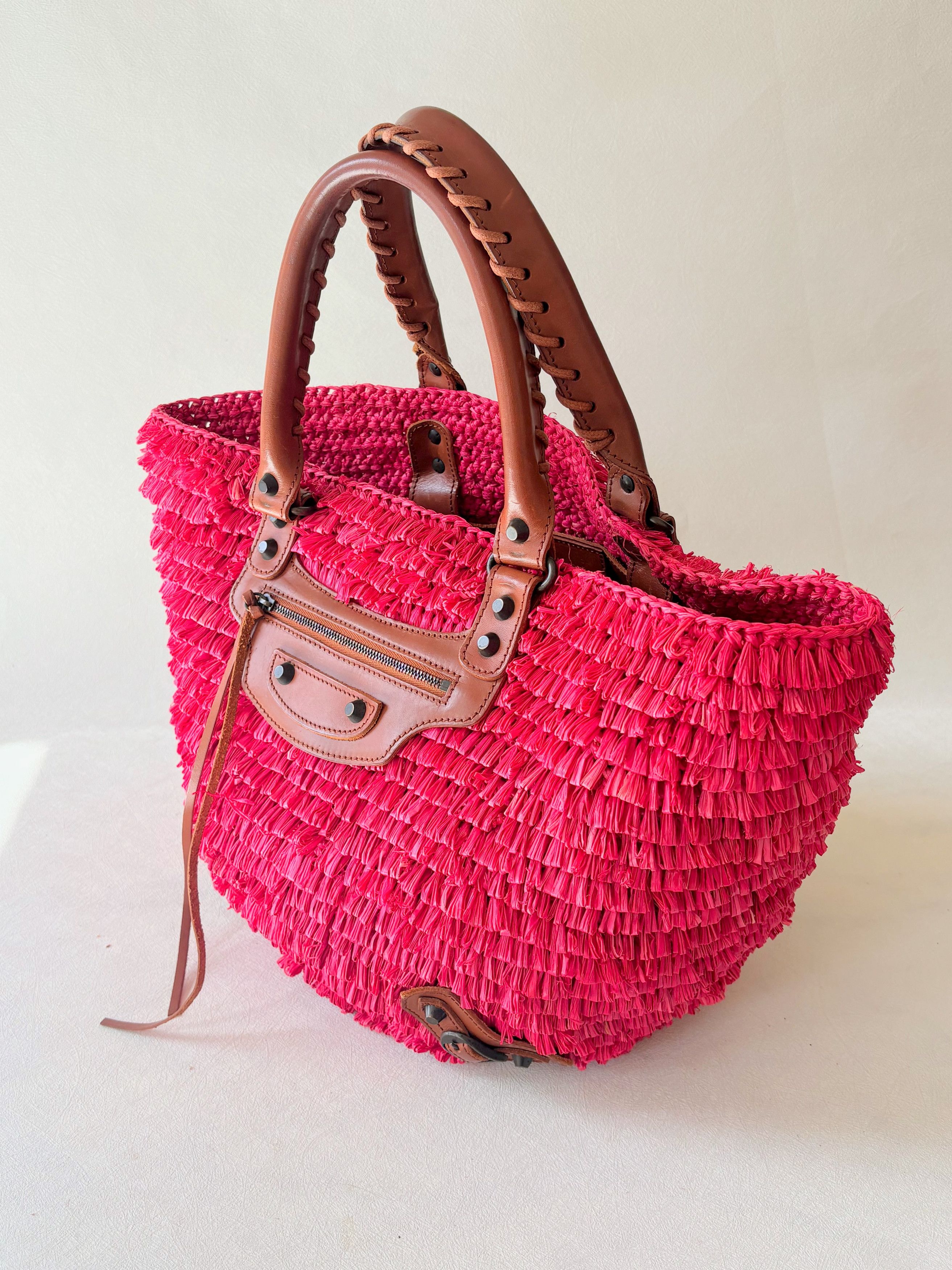 Balenciaga Sac Panier Raphia Size ONE SIZE - 3 Thumbnail