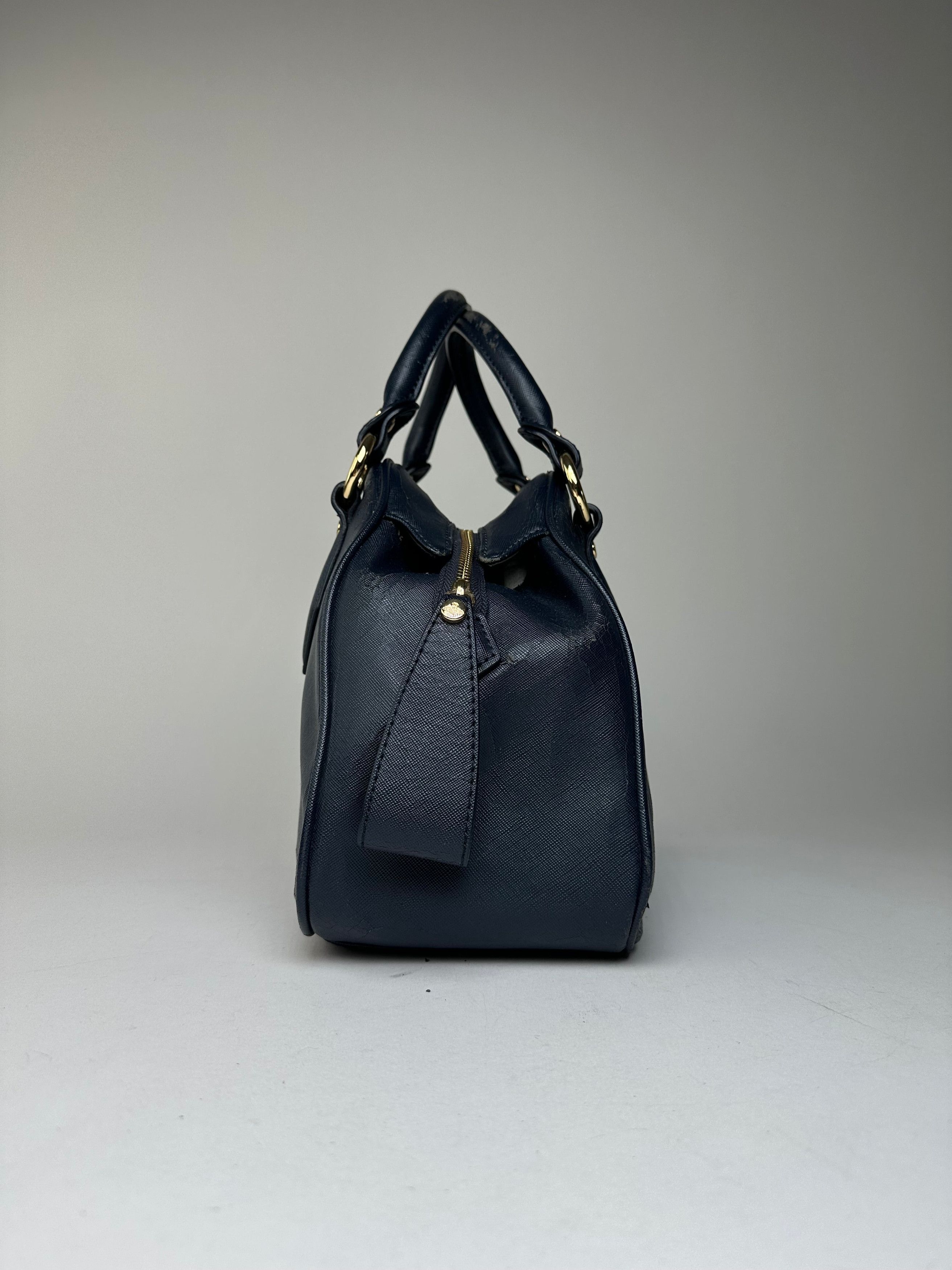 Vivienne Westwood Vintage Leather Handbag Navy Size ONE SIZE - 6 Thumbnail