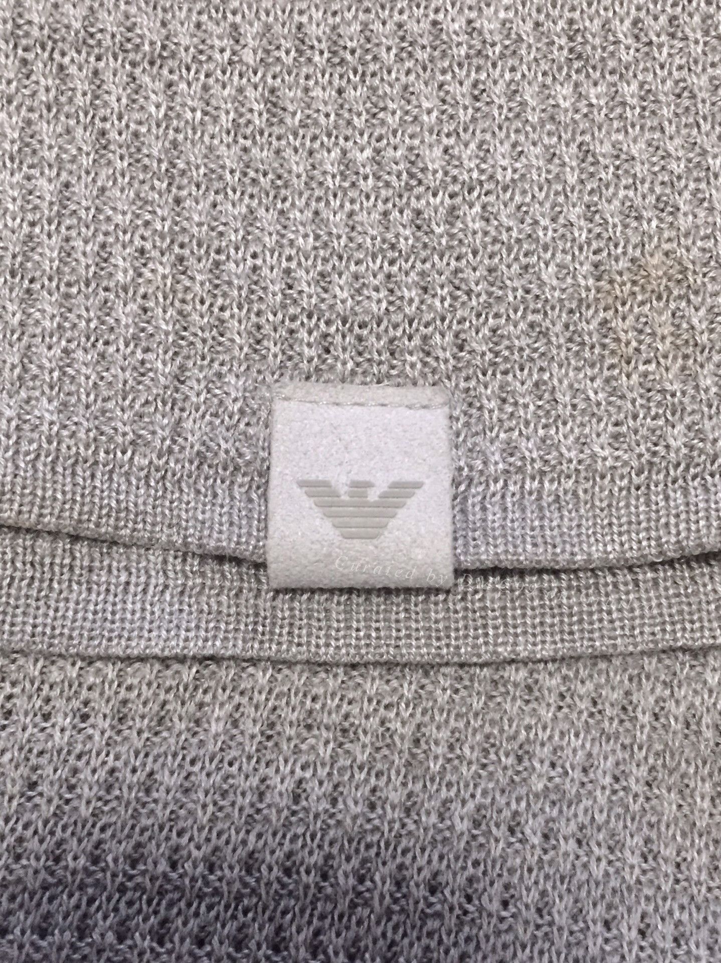 Emporio Armani Emporio Armani Light Gray Knit Sweater Size US M / EU 48-50 / 2 - 4 Thumbnail