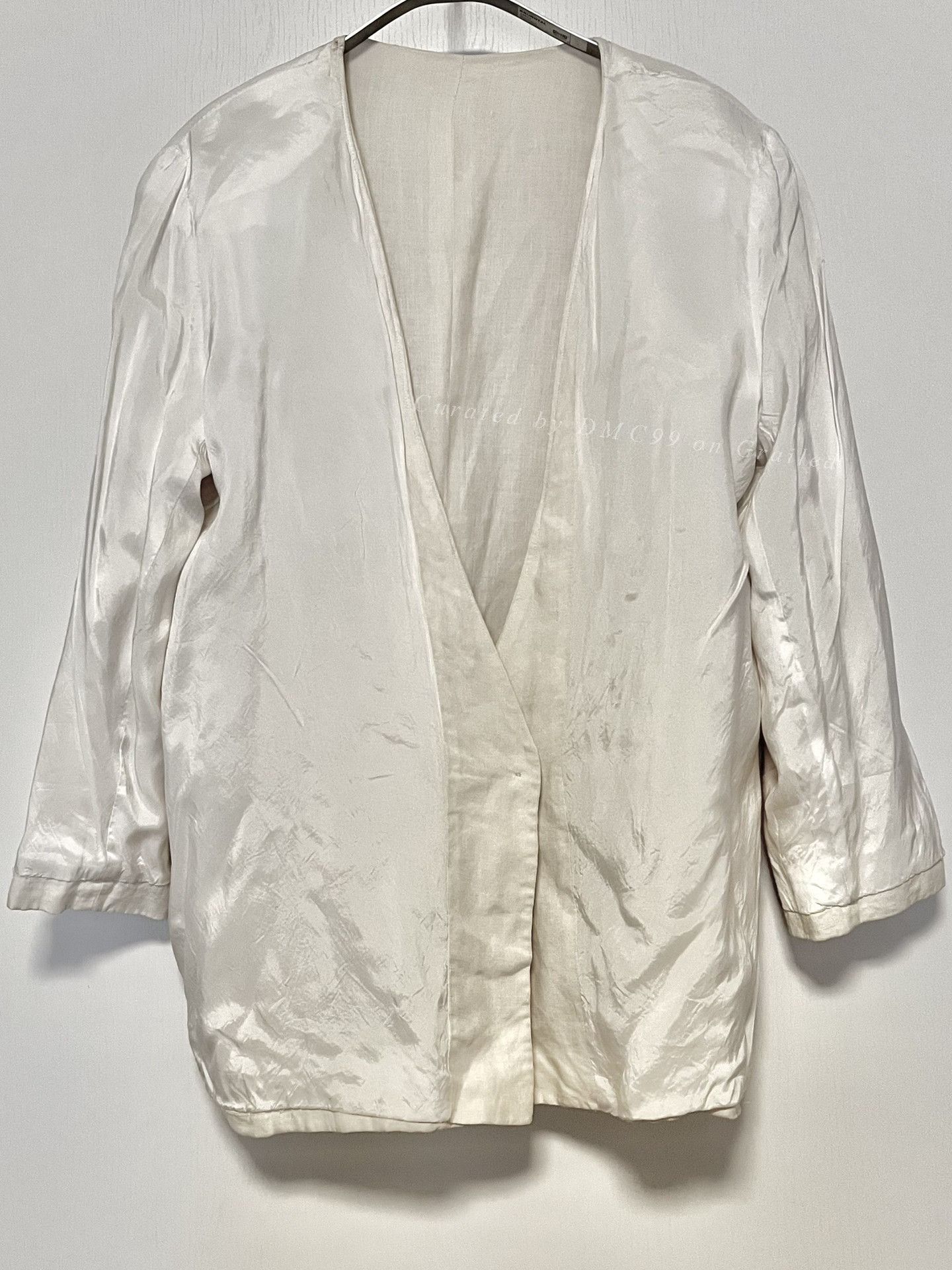 Giorgio Armani Giorgio Armani Beige Linen Blazer Size US M / EU 48-50 / 2 - 7 Thumbnail