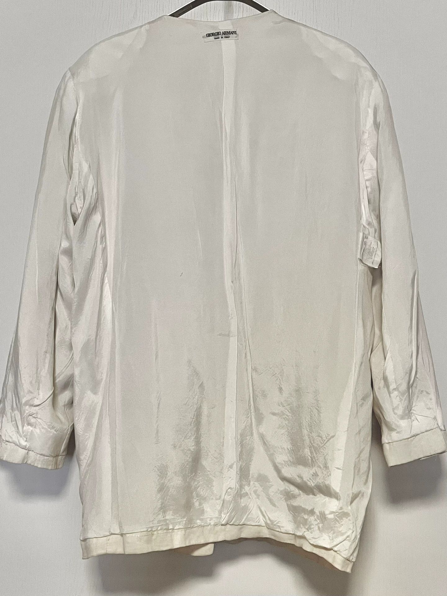 Giorgio Armani Giorgio Armani Beige Linen Blazer Size US M / EU 48-50 / 2 - 8 Thumbnail
