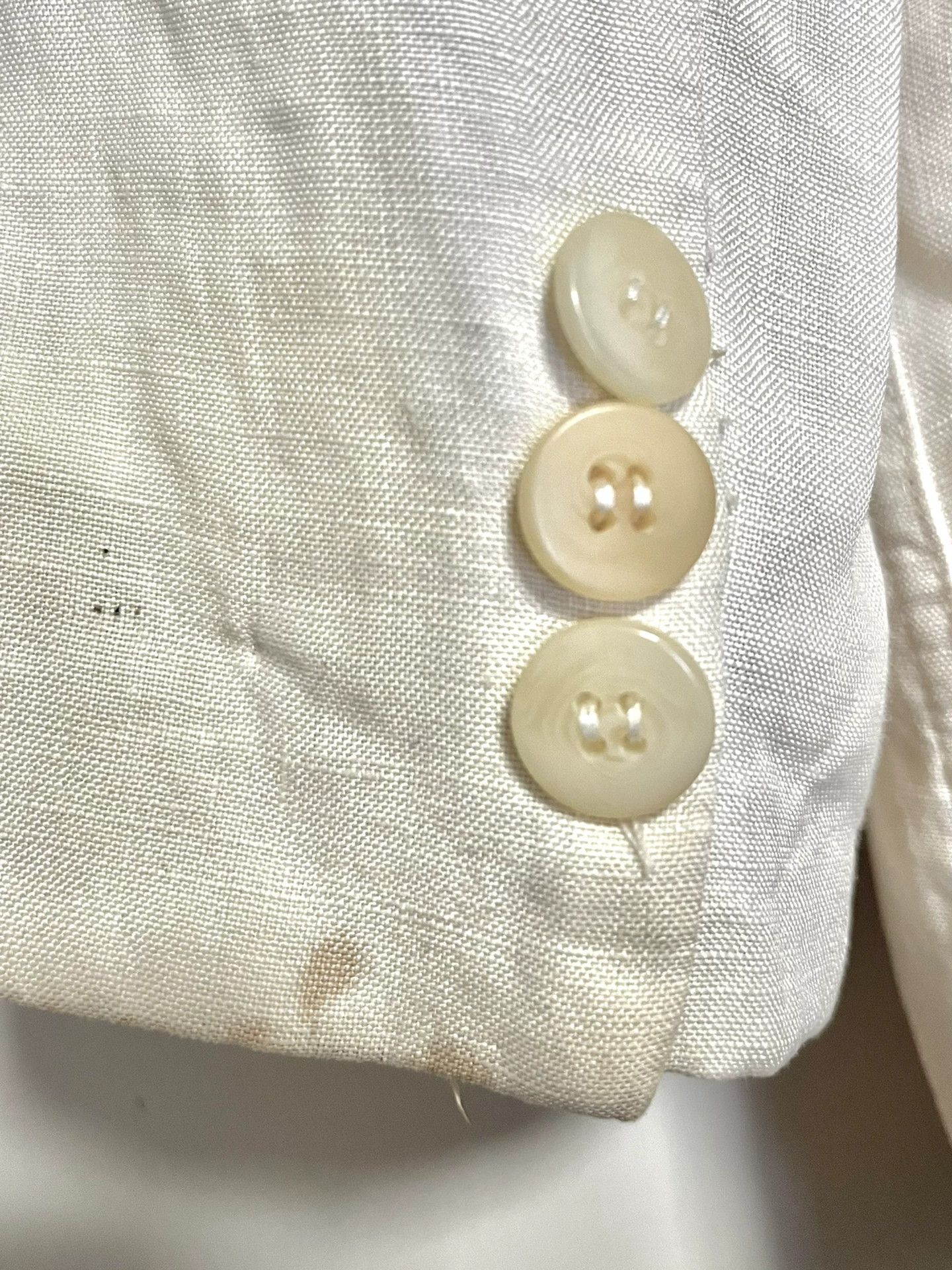 Giorgio Armani Giorgio Armani Beige Linen Blazer Size US M / EU 48-50 / 2 - 6 Thumbnail