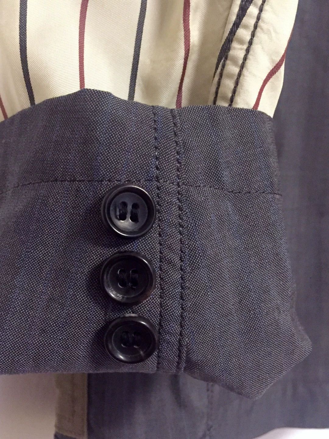 Rei Kawakubo Comme des Garcons Striped Wool Blazer Size US M / EU 48-50 / 2 - 6 Thumbnail