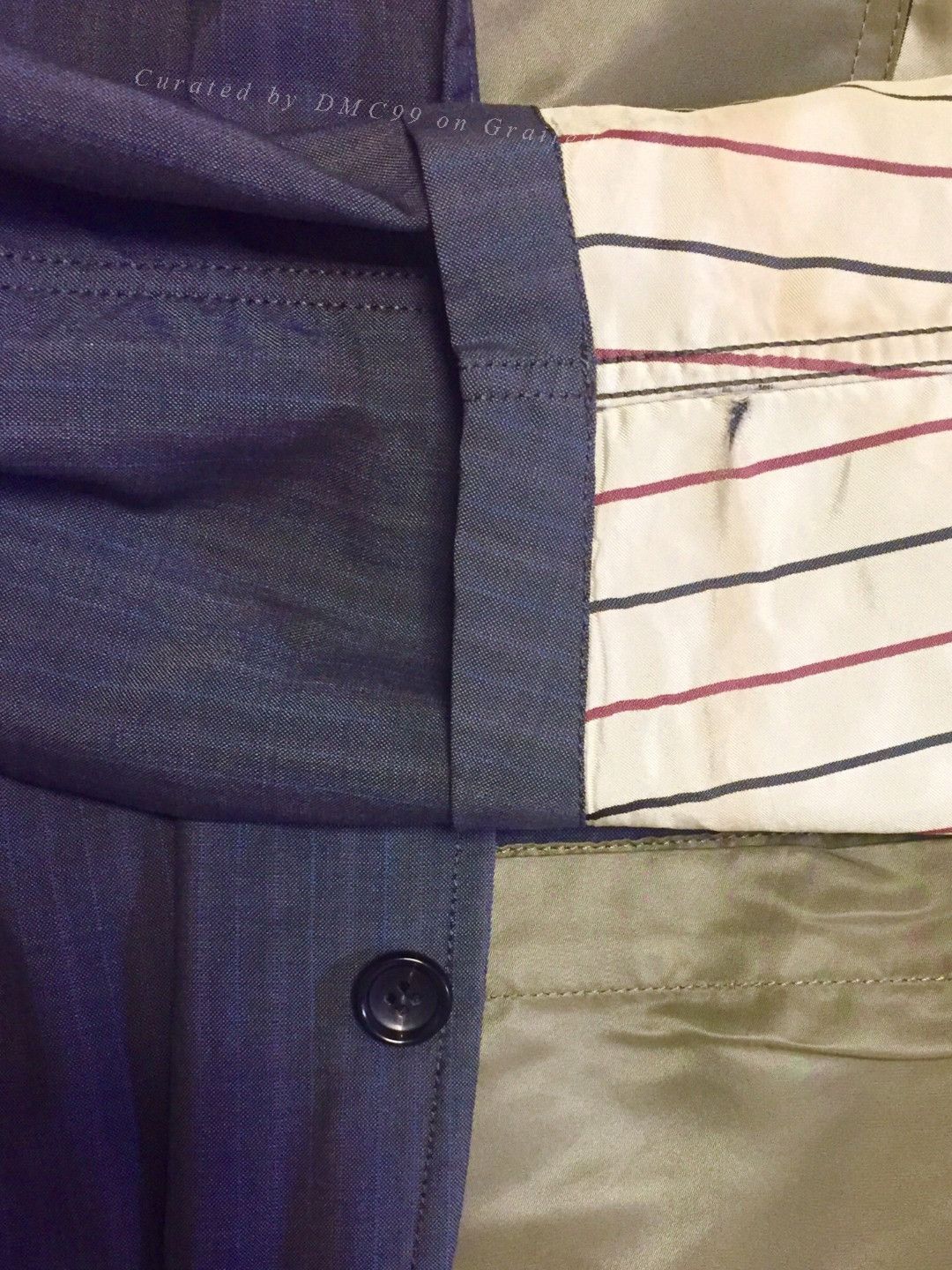 Rei Kawakubo Comme des Garcons Striped Wool Blazer Size US M / EU 48-50 / 2 - 9 Thumbnail
