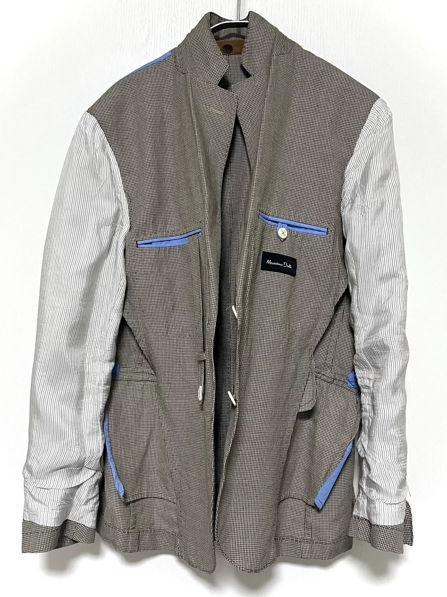 Massimo Dutti Massimo Dutti Brown Herringbone Cotton-Linen Blazer Size US M / EU 48-50 / 2 - 8 Thumbnail