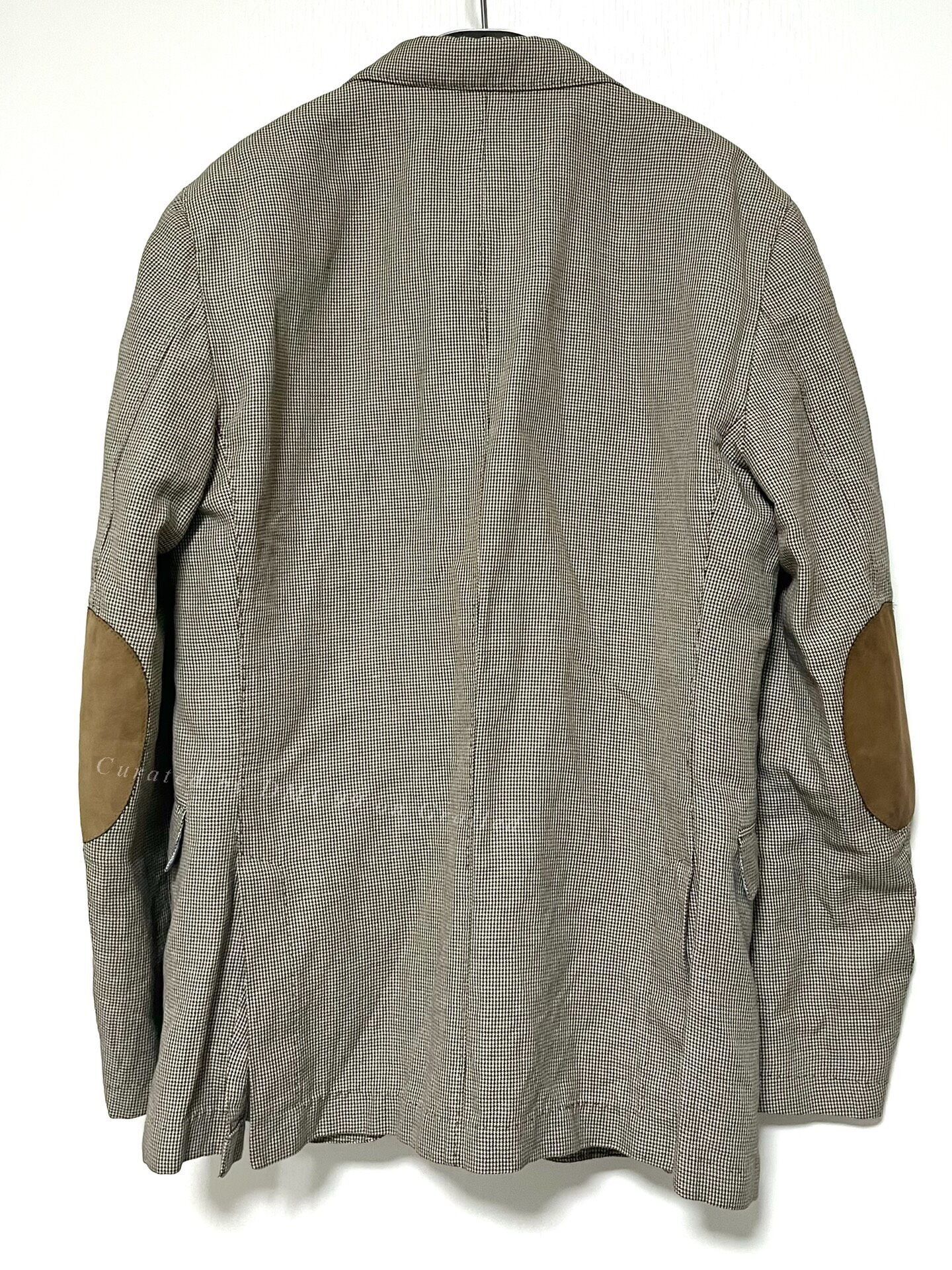 Massimo Dutti Massimo Dutti Brown Herringbone Cotton-Linen Blazer Size US M / EU 48-50 / 2 - 6 Thumbnail