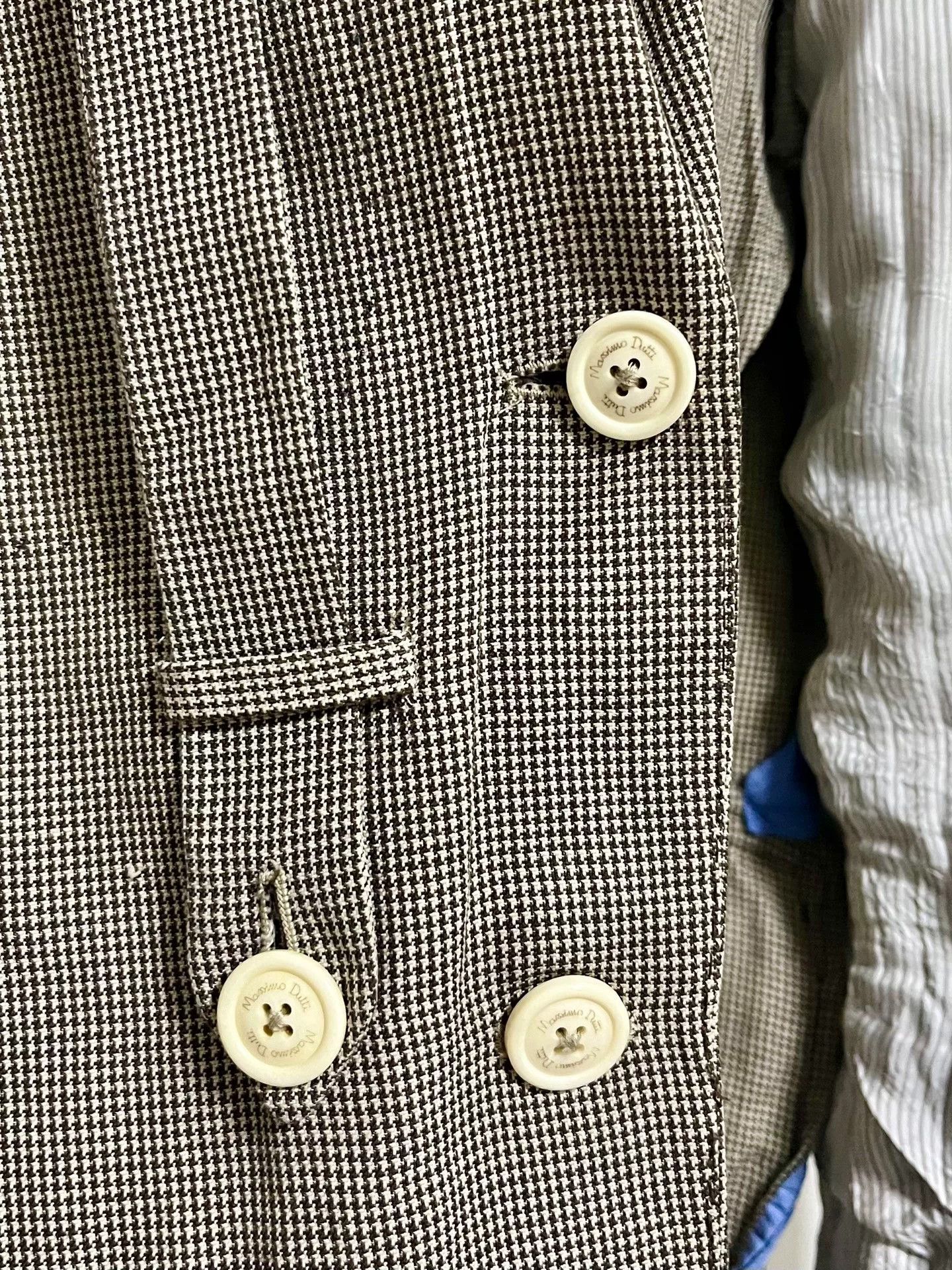 Massimo Dutti Massimo Dutti Brown Herringbone Cotton-Linen Blazer Size US M / EU 48-50 / 2 - 3 Thumbnail