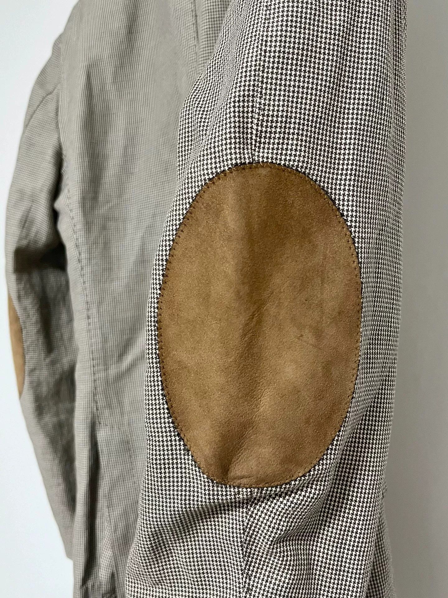 Massimo Dutti Massimo Dutti Brown Herringbone Cotton-Linen Blazer Size US M / EU 48-50 / 2 - 7 Thumbnail