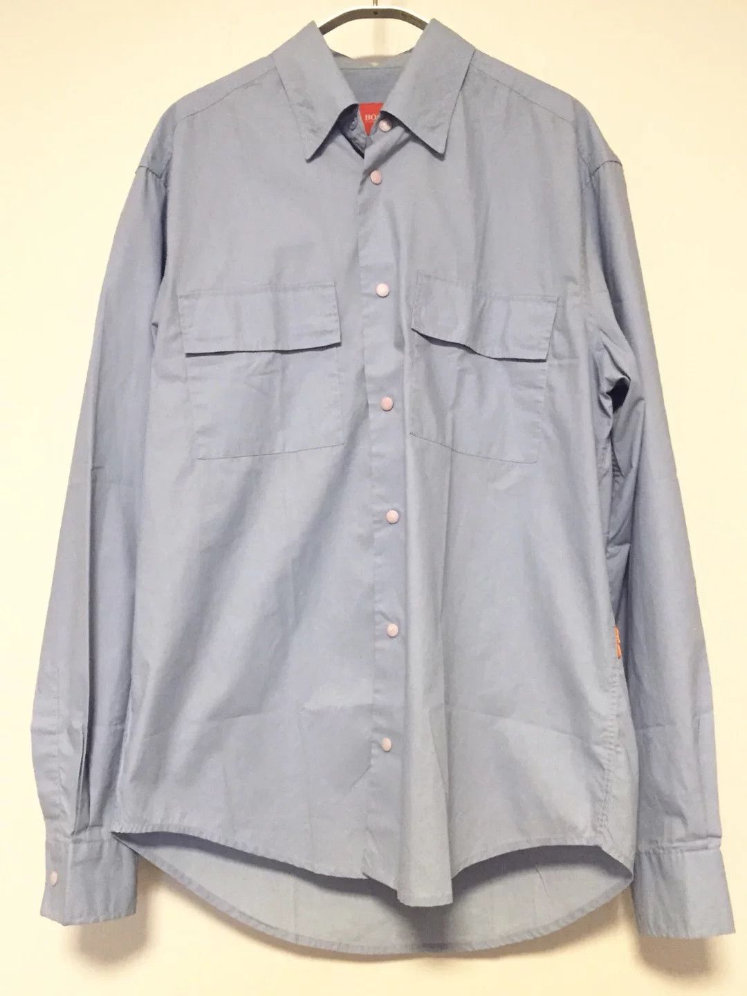 Hugo Boss Hugo Boss Light Blue Work Shirt Size US M / EU 48-50 / 2 - 2 Thumbnail
