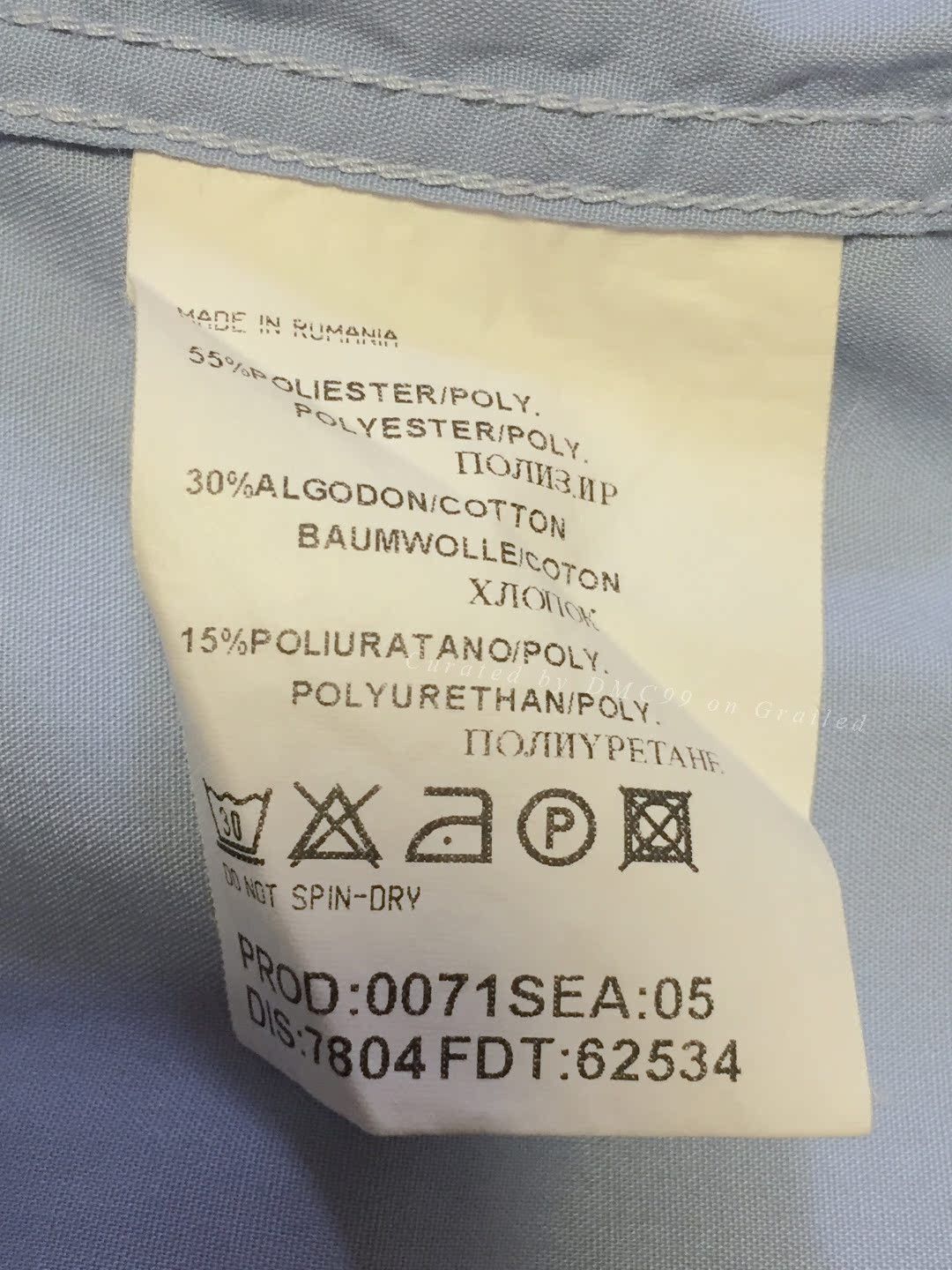 Hugo Boss Hugo Boss Light Blue Work Shirt Size US M / EU 48-50 / 2 - 8 Thumbnail
