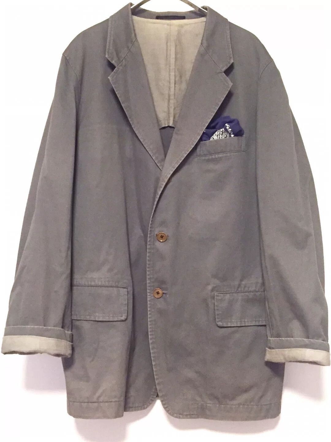 Yohji Yamamoto Yohji Yamamoto Y's Gray Workwear Blazer Size US L / EU 52-54 / 3 - 2 Thumbnail