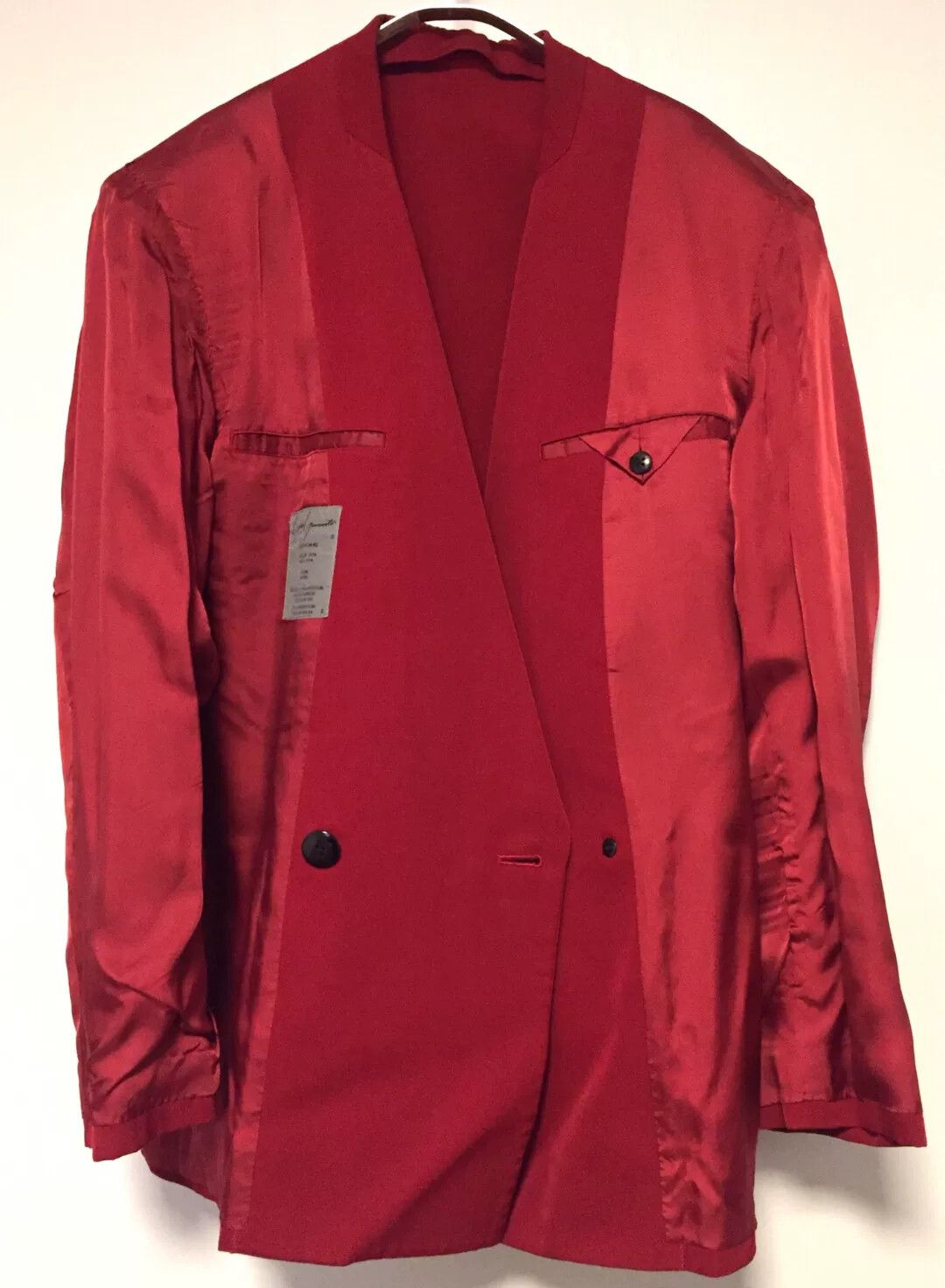 Yohji Yamamoto Yohji Yamamoto Archive Red Wool Blazer Size US S / EU 44-46 / 1 - 3 Thumbnail