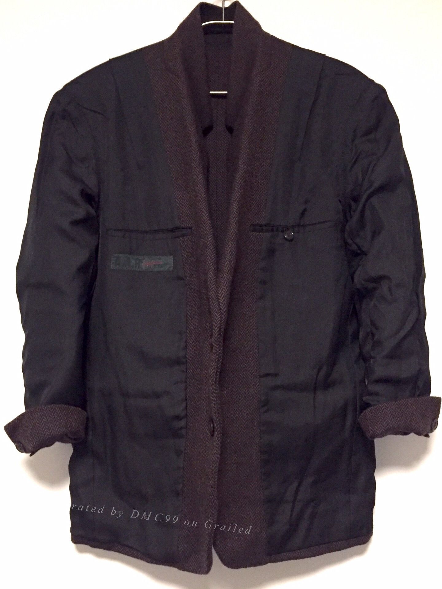 Yohji Yamamoto Yohji Yamamoto A.A.R Herringbone Wool Blazer Size US M / EU 48-50 / 2 - 4 Thumbnail