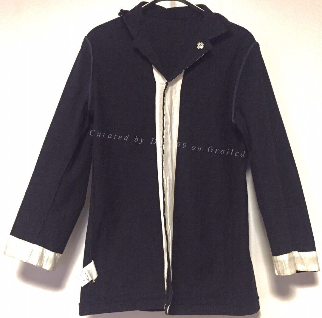 Yohji Yamamoto Yohji Yamamoto Y's Navy Cotton Jacket Size L / US 10 / IT 46 - 2 Thumbnail