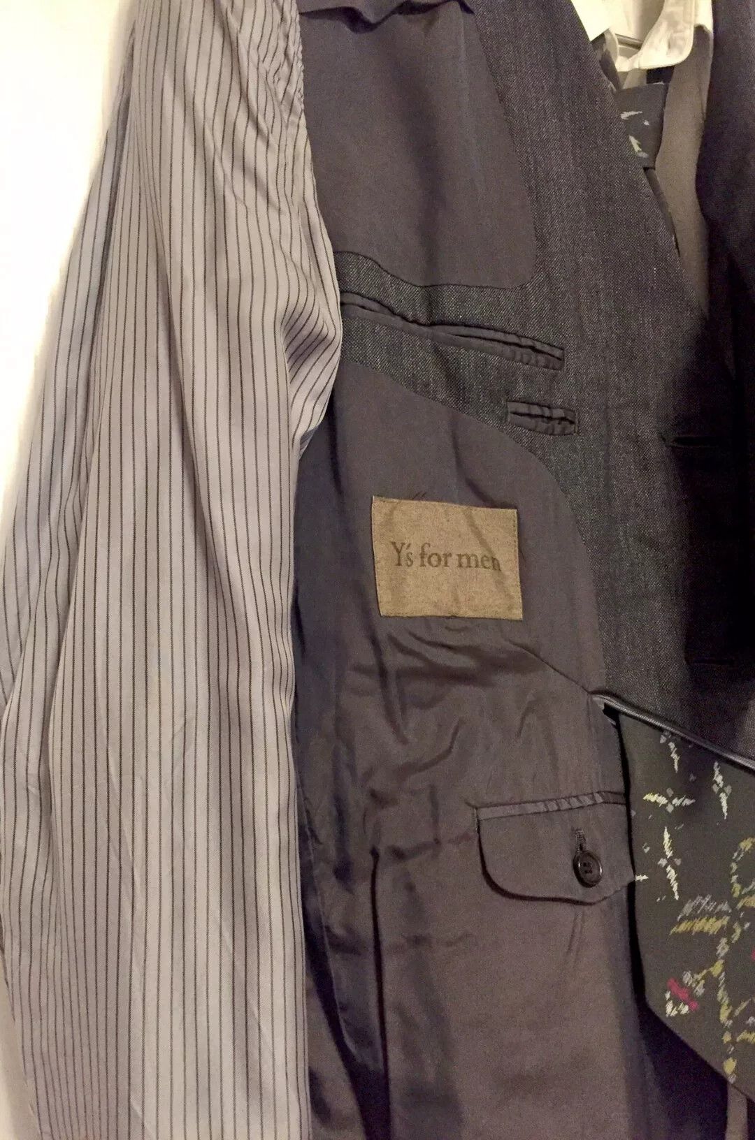 Yohji Yamamoto Yohji Yamamoto Y's Men's Gray Wool Suit Size US M / EU 48-50 / 2 - 3 Thumbnail