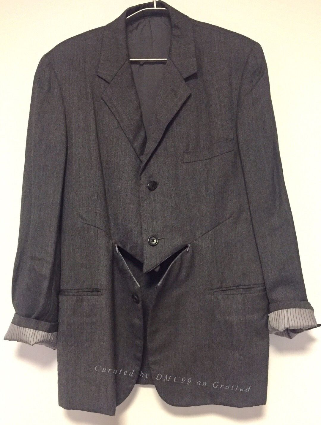 Yohji Yamamoto Yohji Yamamoto Y's Men's Gray Wool Suit Size US M / EU 48-50 / 2 - 6 Thumbnail