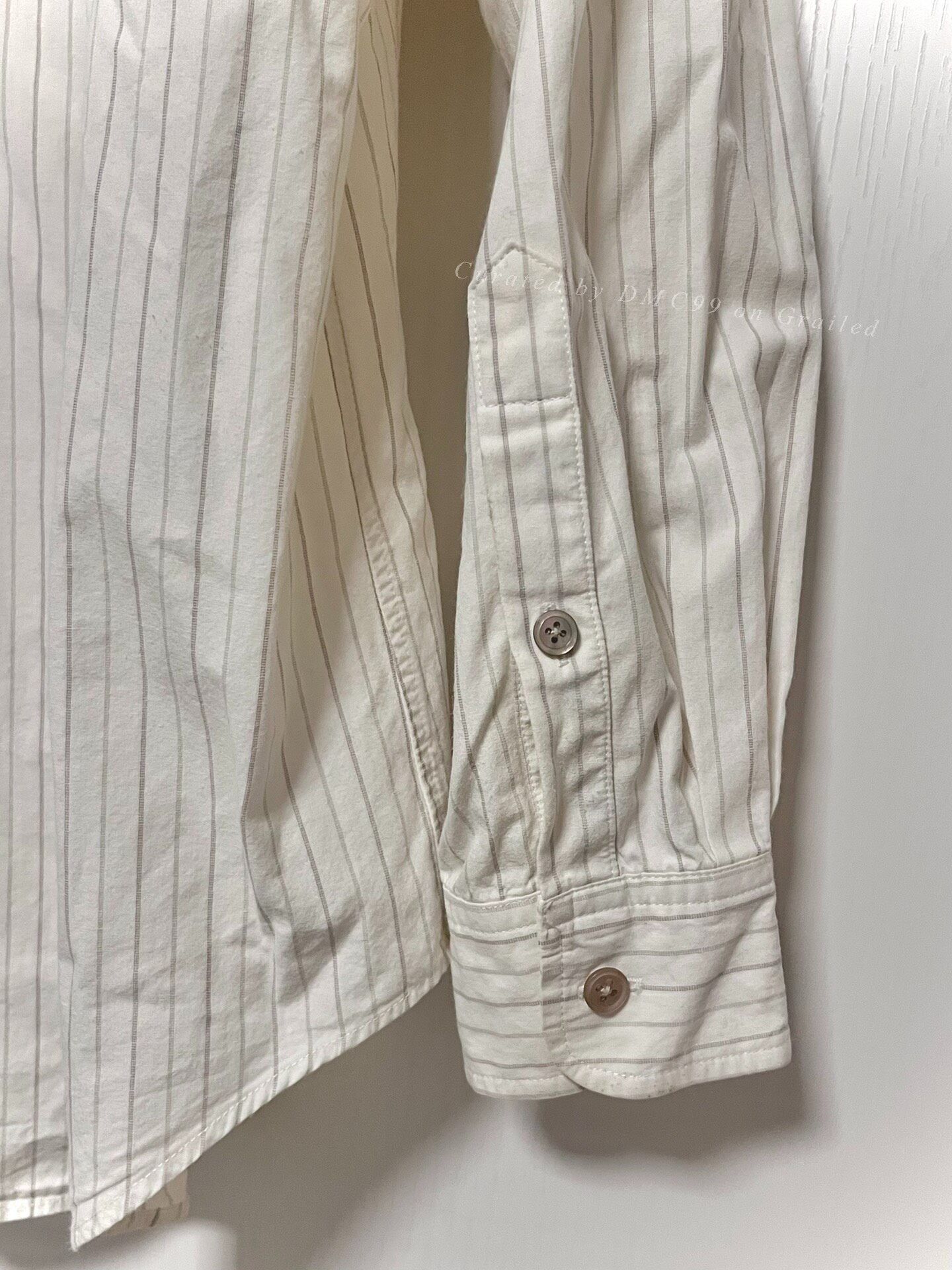 Yohji Yamamoto Yohji Yamamoto Oversized Striped Shirt Size US XL / EU 56 / 4 - 4 Thumbnail