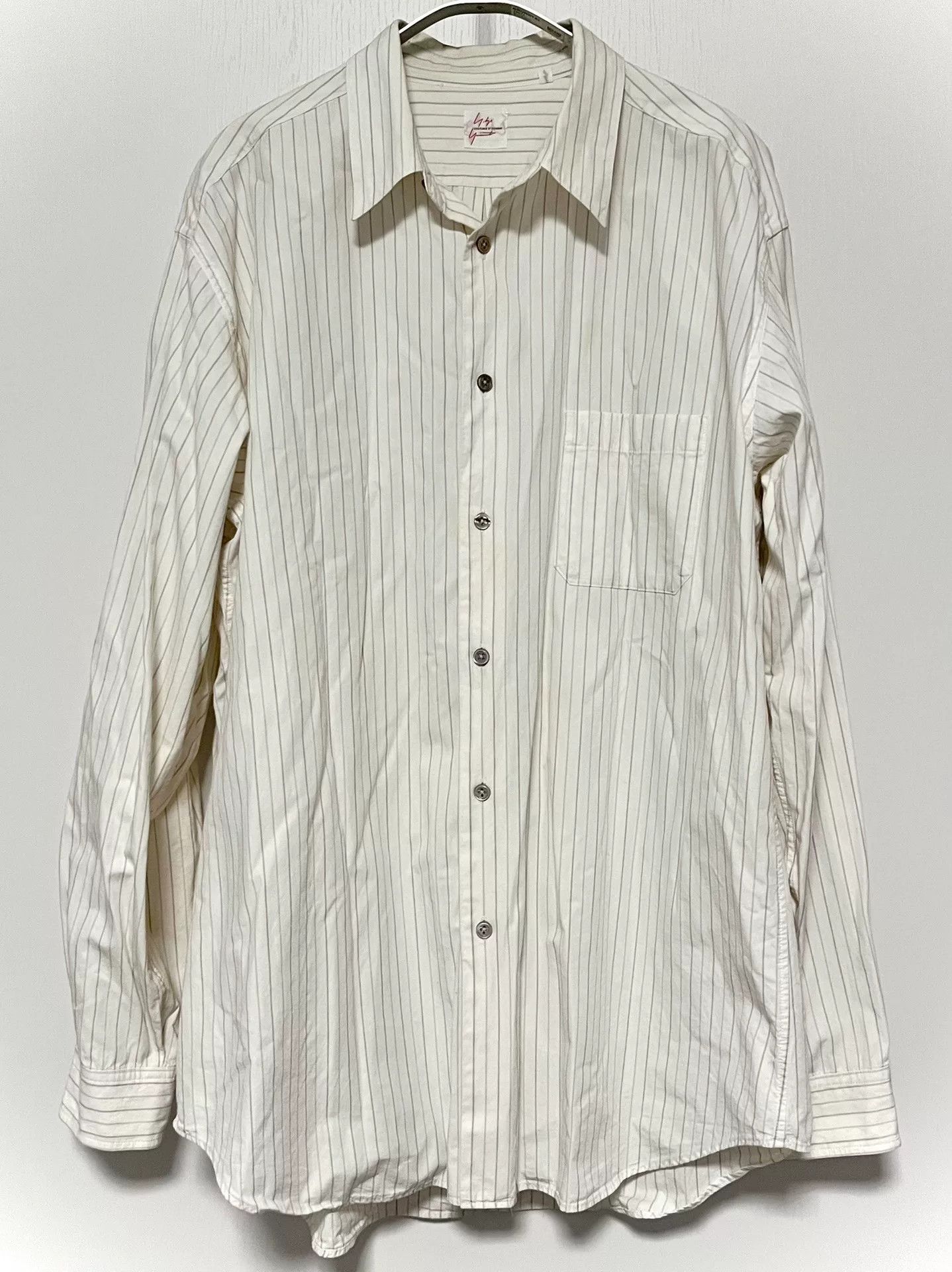 Yohji Yamamoto Yohji Yamamoto Oversized Striped Shirt Size US XL / EU 56 / 4 - 2 Thumbnail