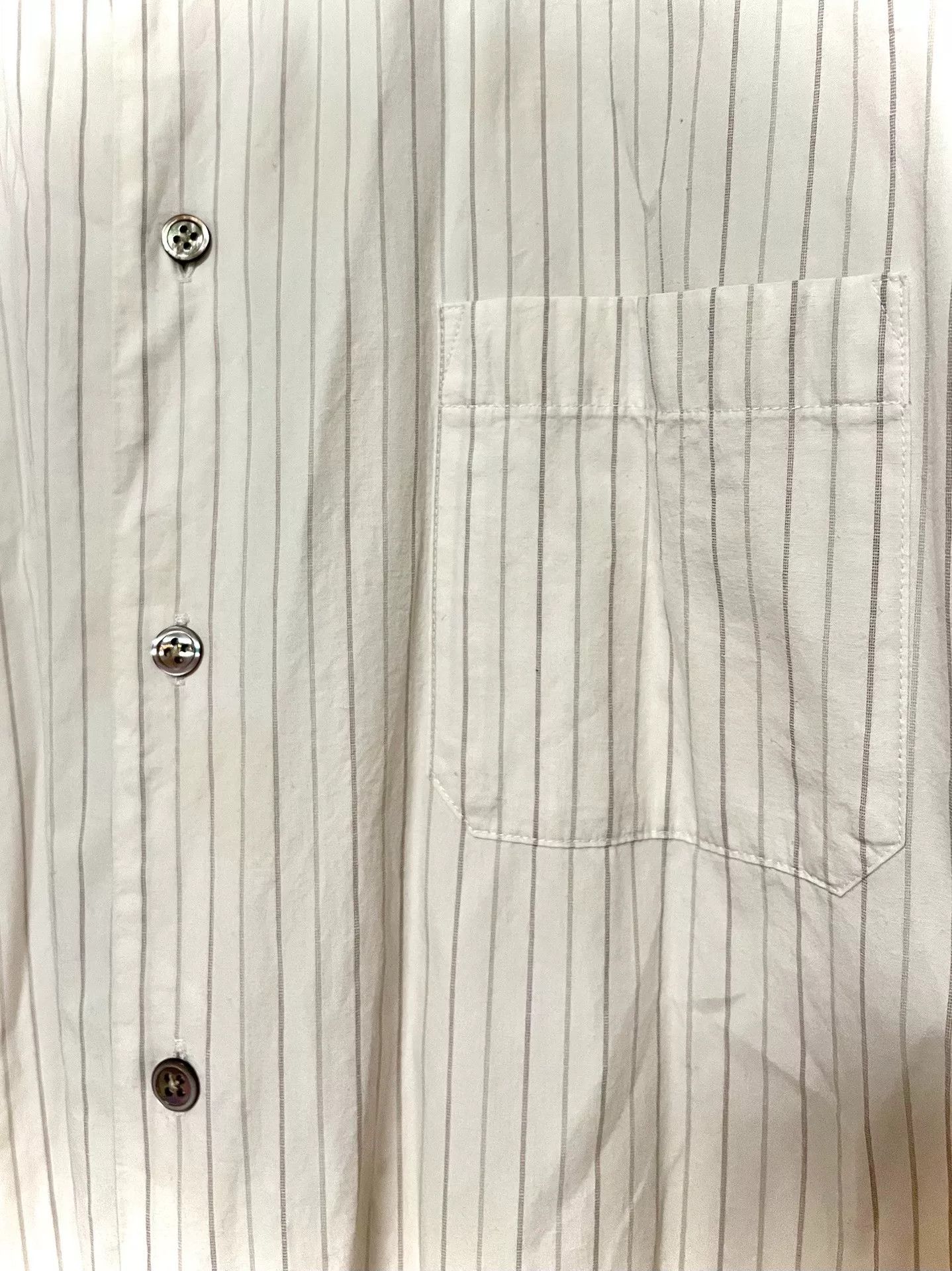 Yohji Yamamoto Yohji Yamamoto Oversized Striped Shirt Size US XL / EU 56 / 4 - 3 Thumbnail