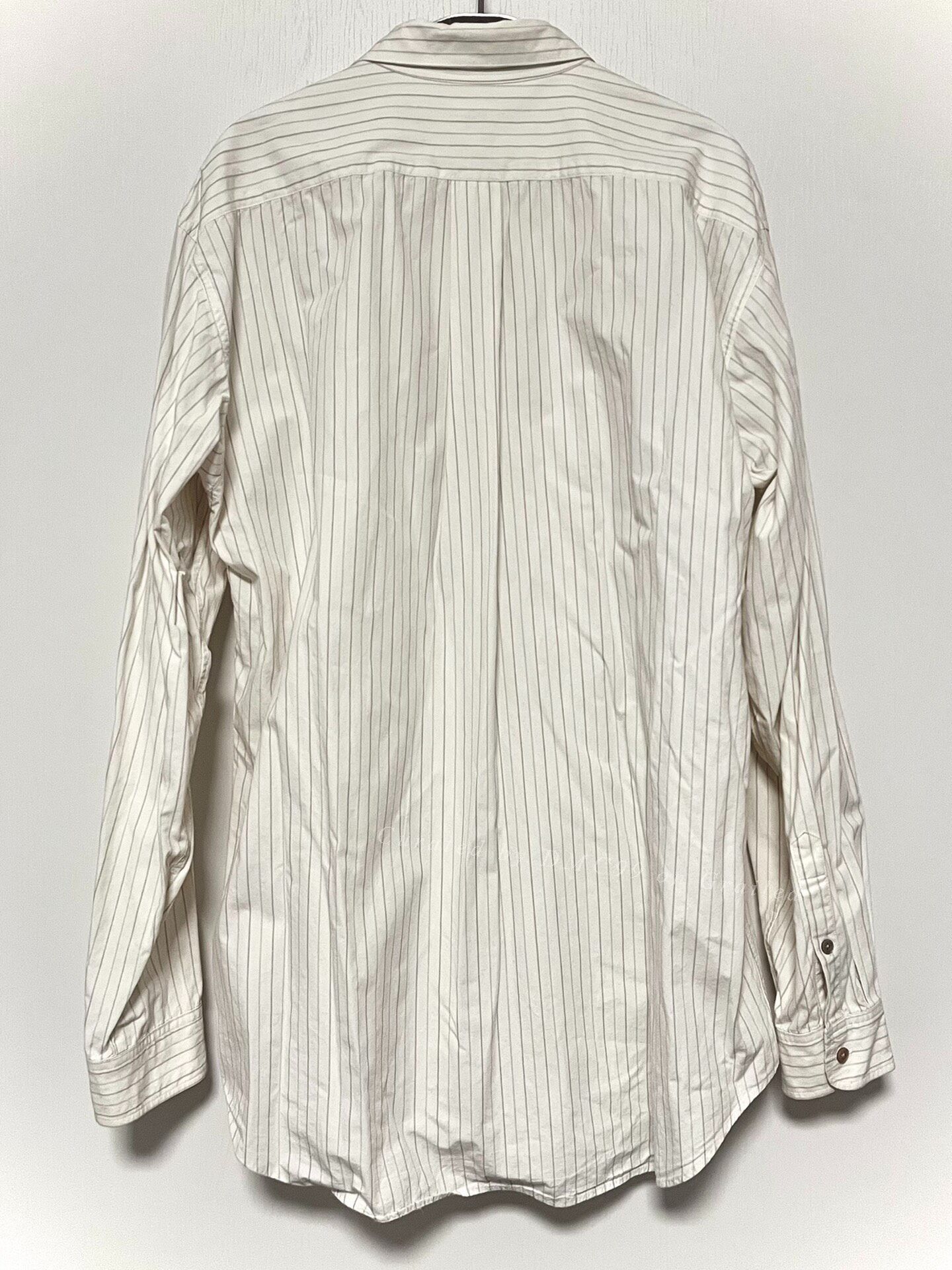 Yohji Yamamoto Yohji Yamamoto Oversized Striped Shirt Size US XL / EU 56 / 4 - 5 Thumbnail