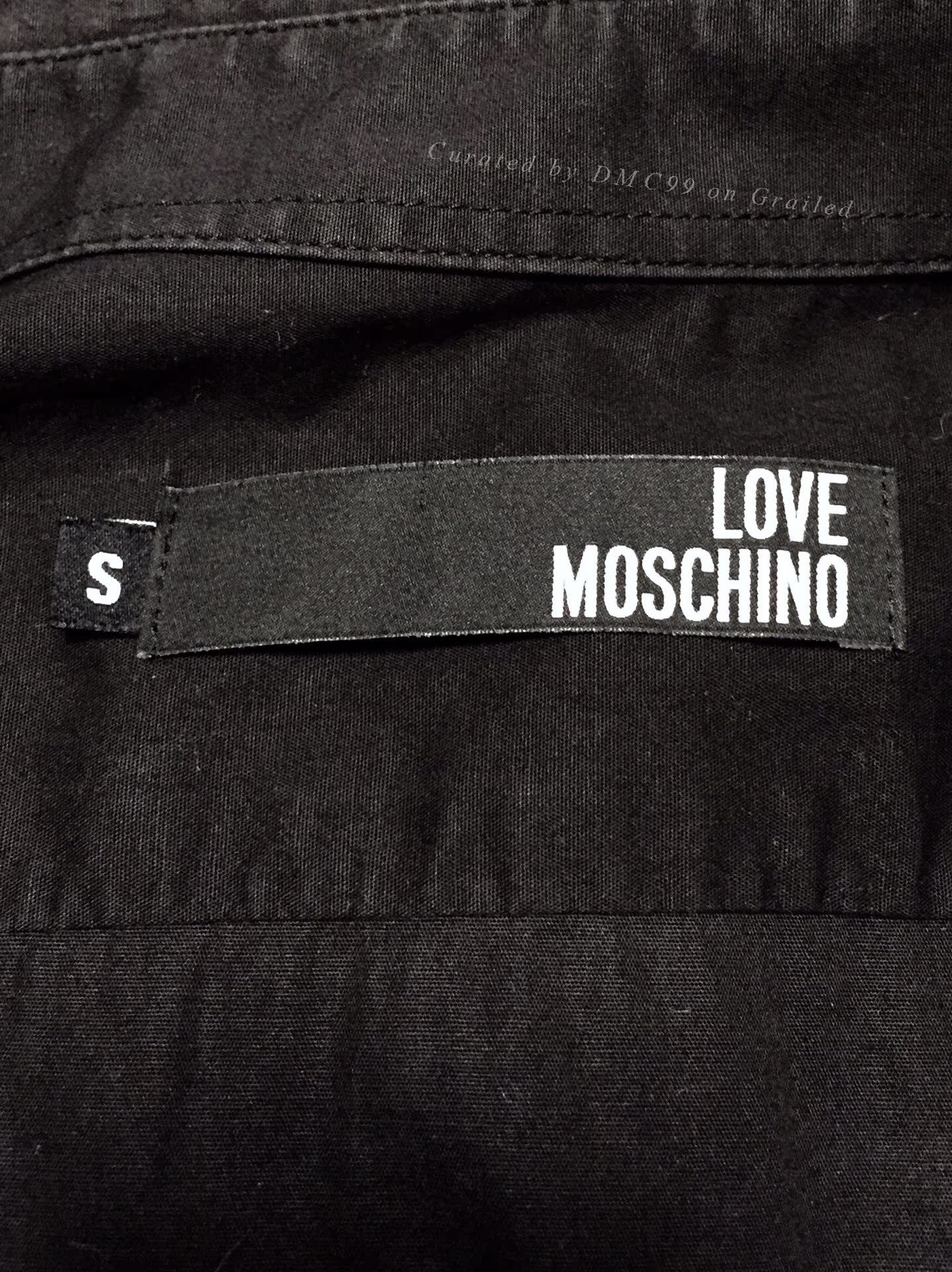 Moschino Moschino Black Embroidered Shirt Size US S / EU 44-46 / 1 - 3 Thumbnail
