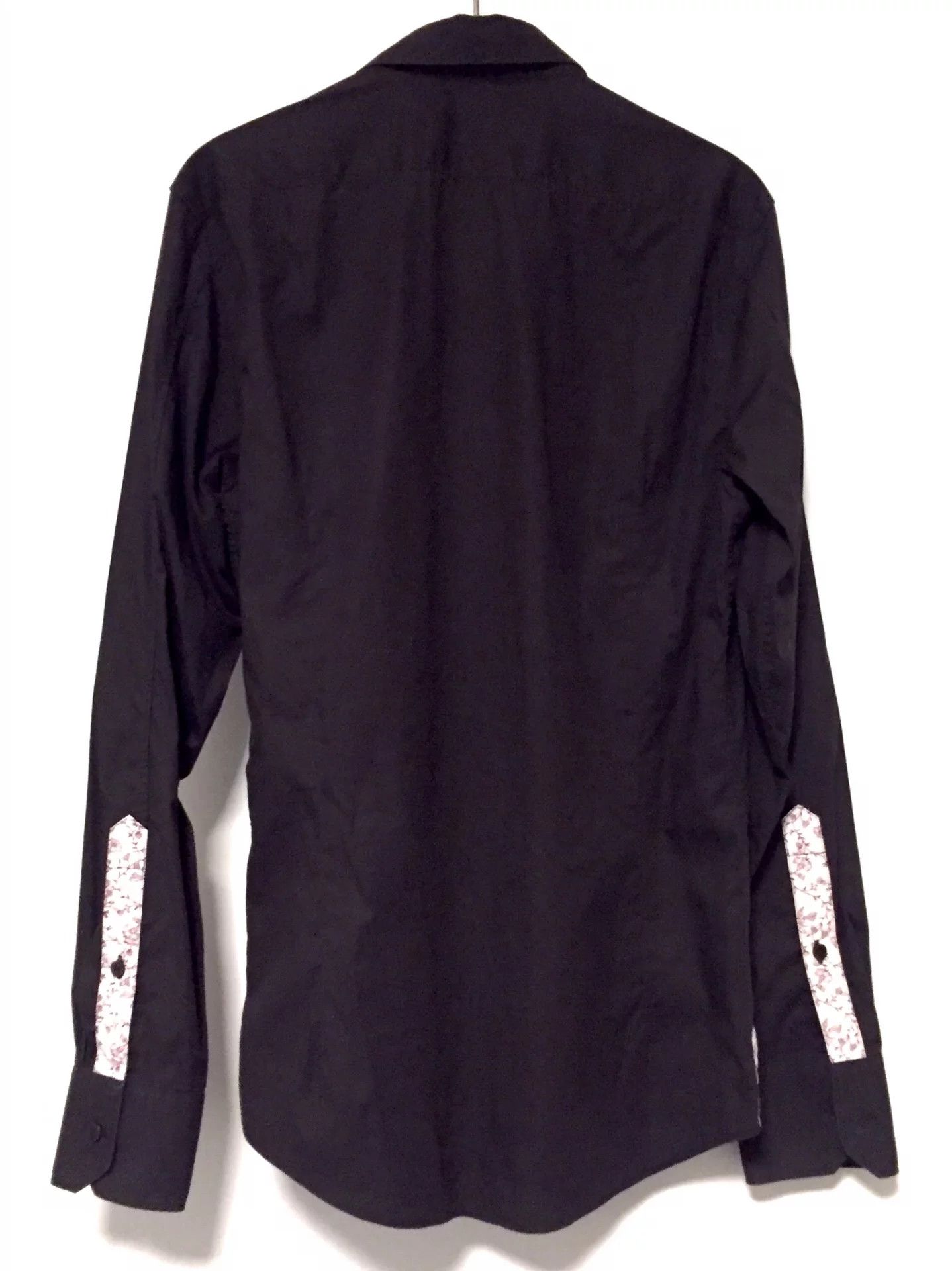 Moschino Moschino Black Embroidered Shirt Size US S / EU 44-46 / 1 - 5 Thumbnail