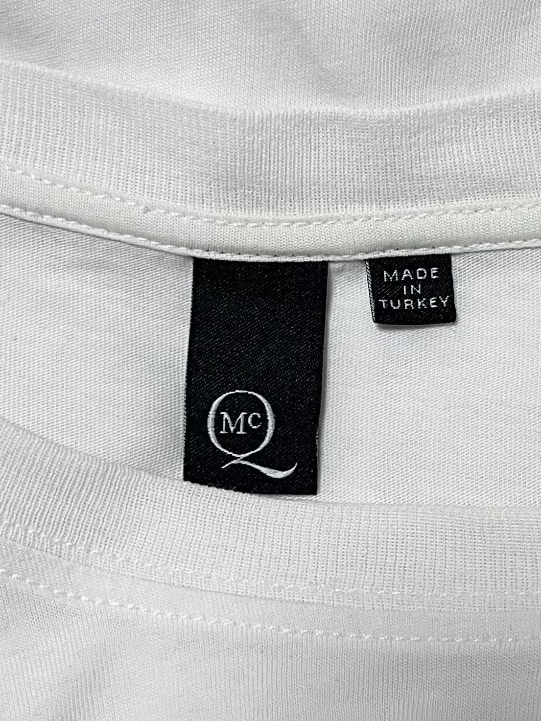 McQ Alexander McQueen McQueen Patchwork White Printed T-Shirt Size US M / EU 48-50 / 2 - 2 Thumbnail
