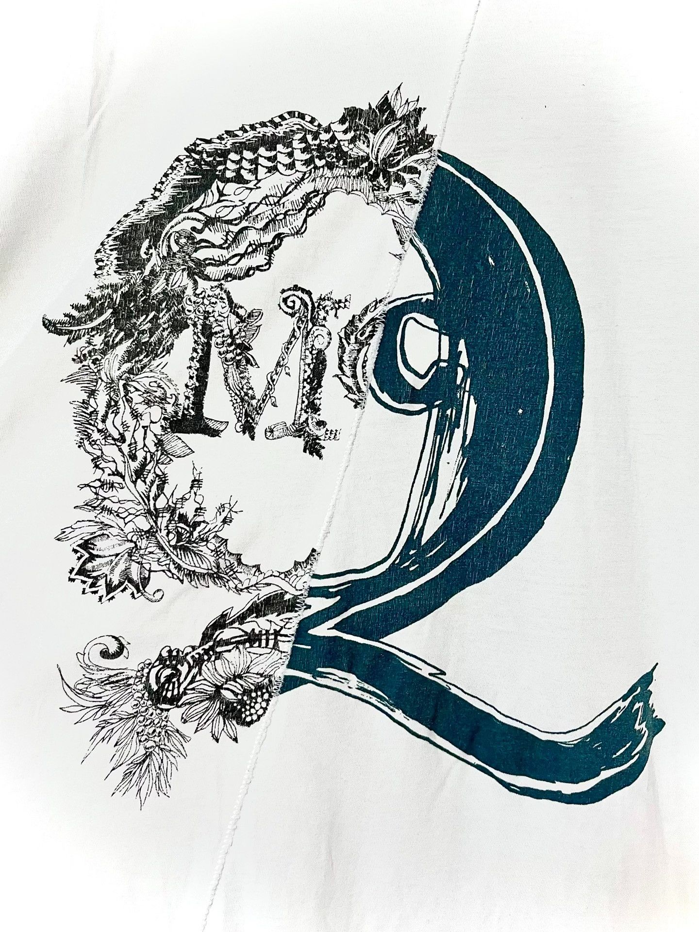McQ Alexander McQueen McQueen Patchwork White Printed T-Shirt Size US M / EU 48-50 / 2 - 3 Thumbnail