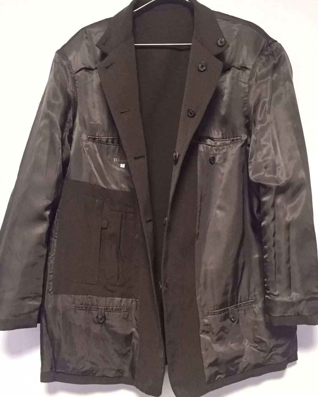 Yohji Yamamoto Yohji Yamamoto Y's Men's Wool Blazer Size US M / EU 48-50 / 2 - 2 Thumbnail