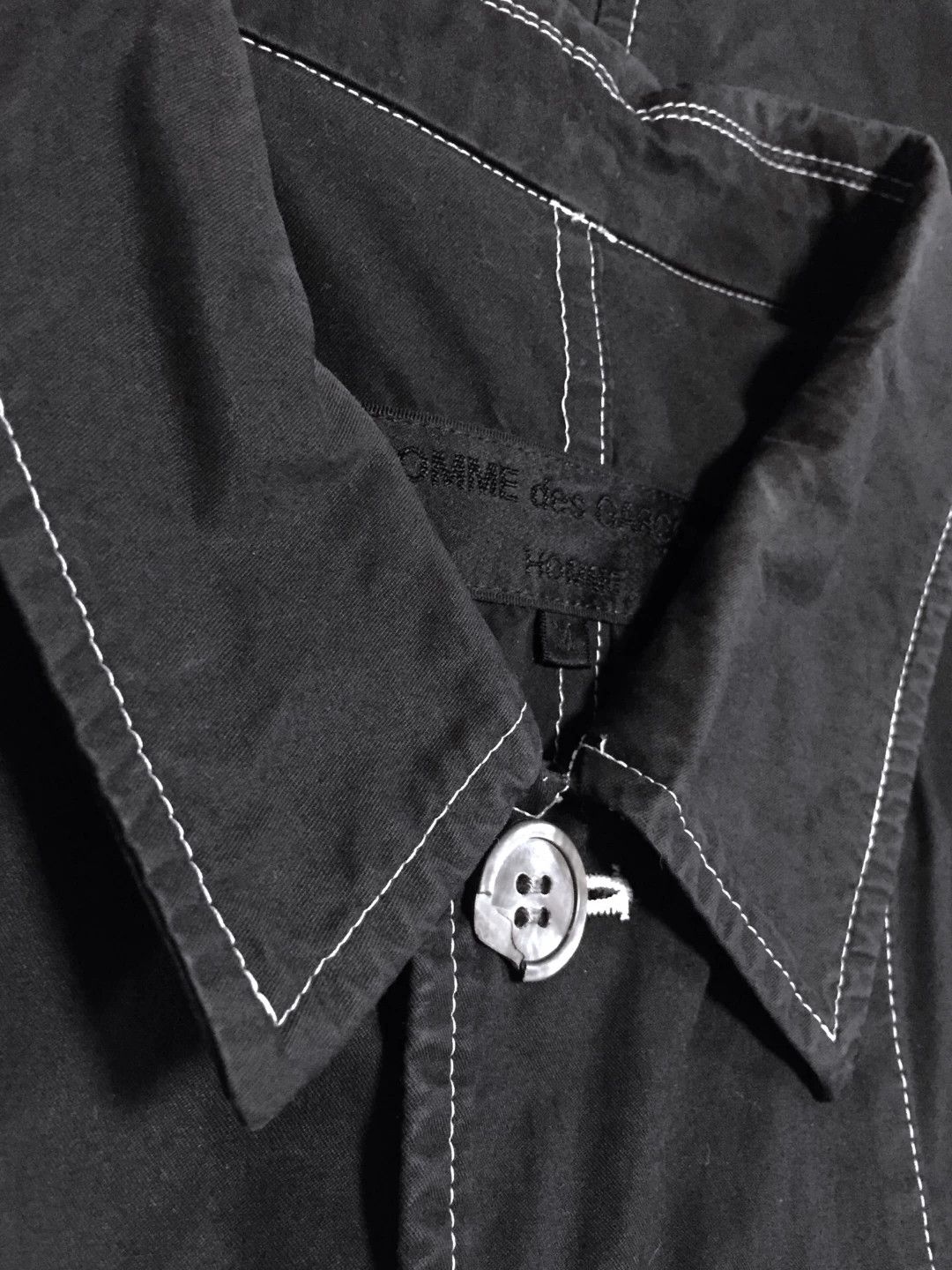 Comme des Garcons Comme des Garcons Crinkled Cotton Workwear Shirt Size US M / EU 48-50 / 2 - 9 Thumbnail