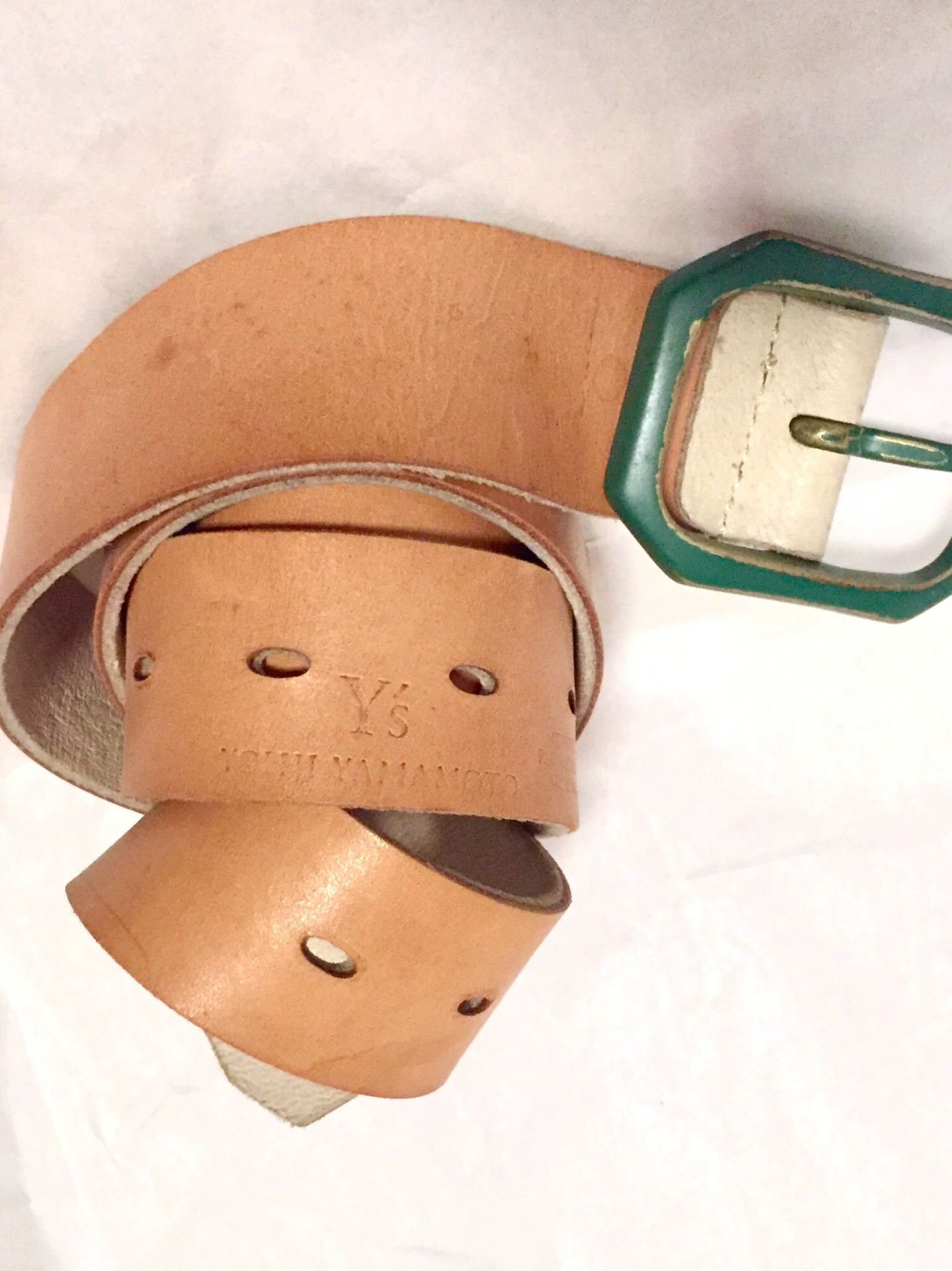 Yohji Yamamoto Yohji Yamamoto Y's Leather Belt Size ONE SIZE - 7 Thumbnail