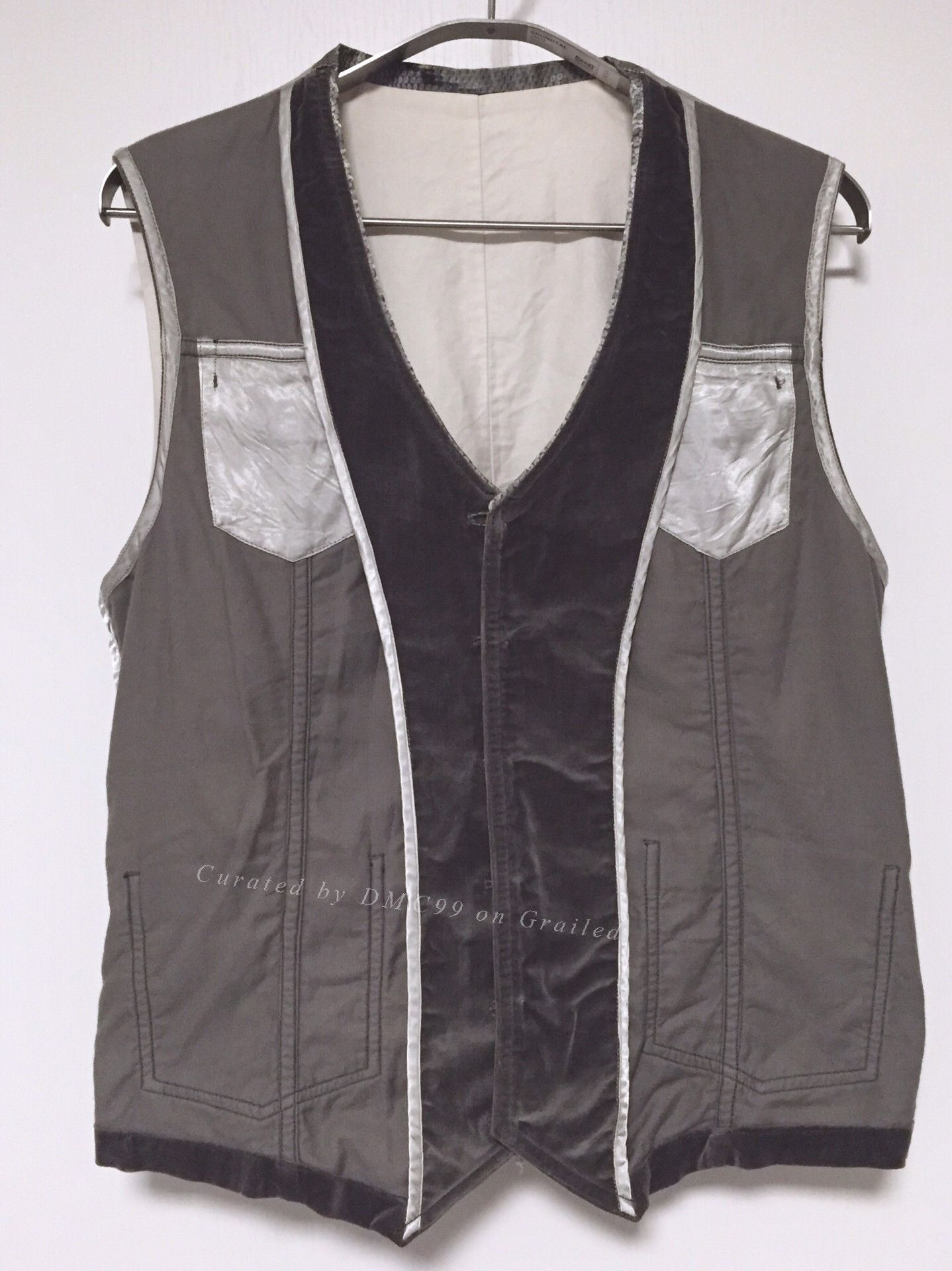 MASAHIROMARUYAMA Kolor Junichi Abe Velvet Reversible Vest Size US M / EU 48-50 / 2 - 5 Thumbnail