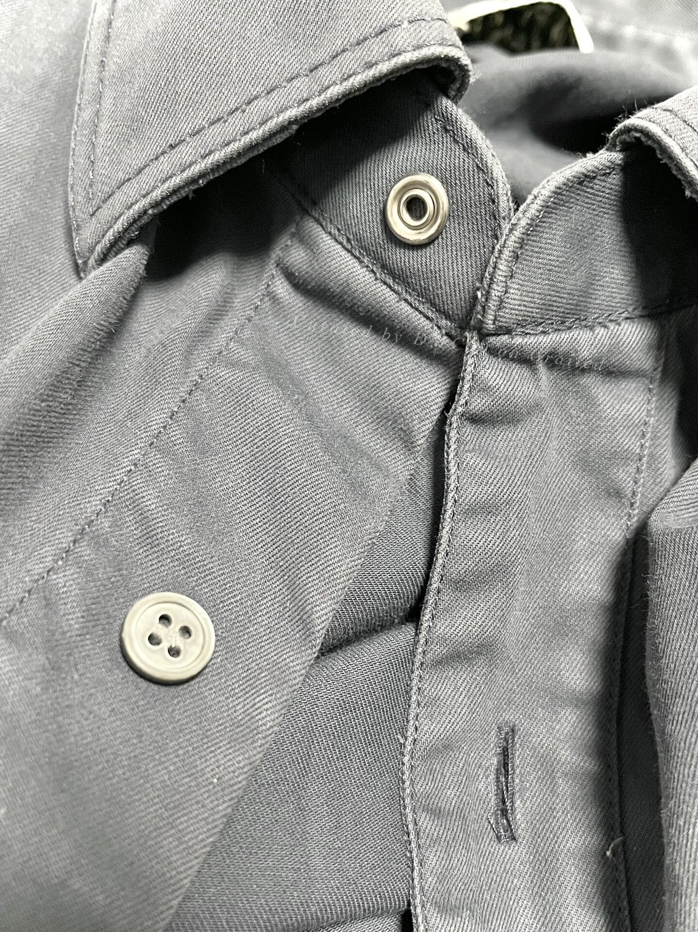 Acne Studios Acne Studios Navy Gray Workwear Shirt Size US M / EU 48-50 / 2 - 7 Thumbnail