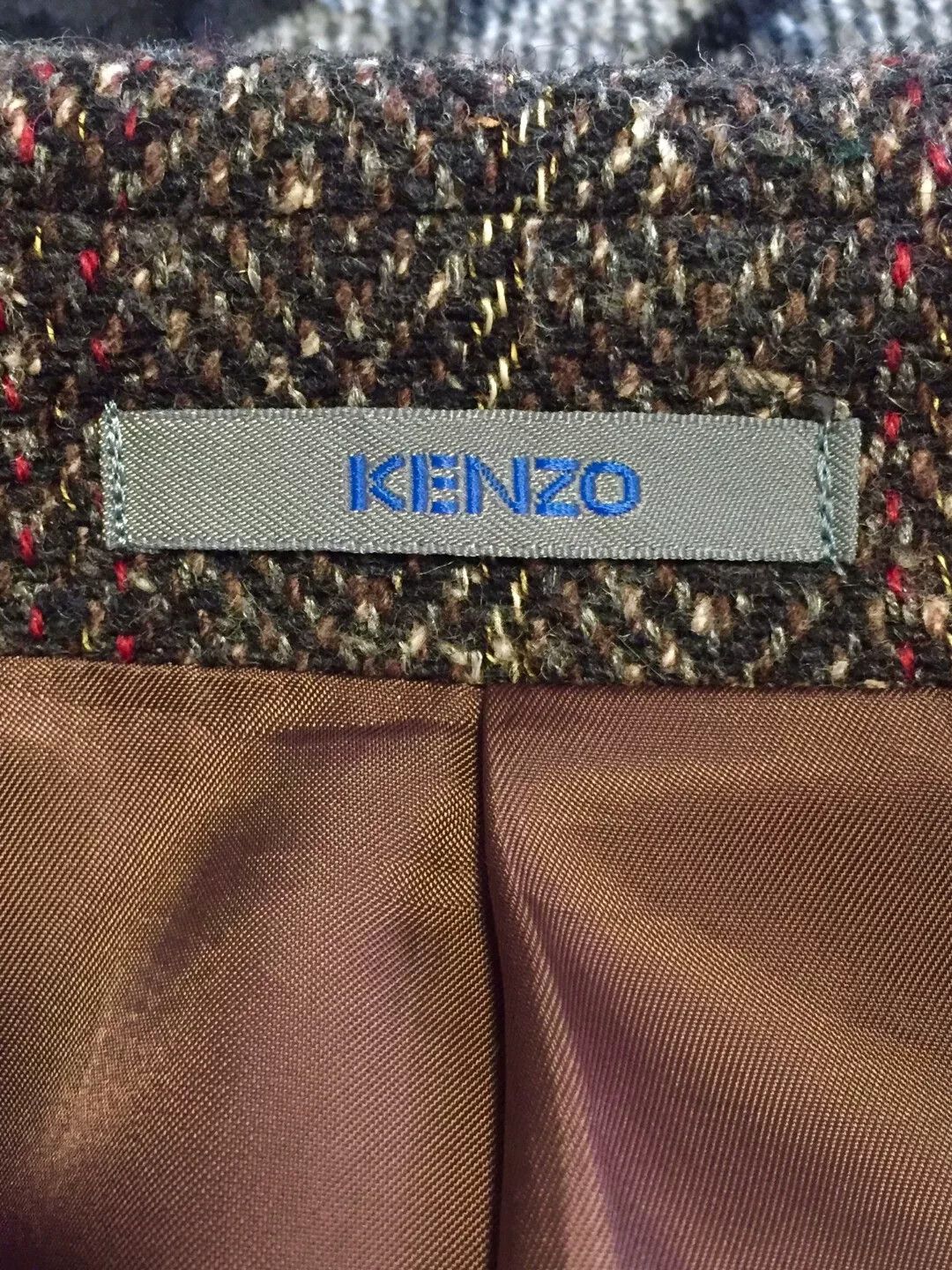 Kenzo Kenzo Multi Tweed Wool Short Coat Size US M / EU 48-50 / 2 - 7 Thumbnail