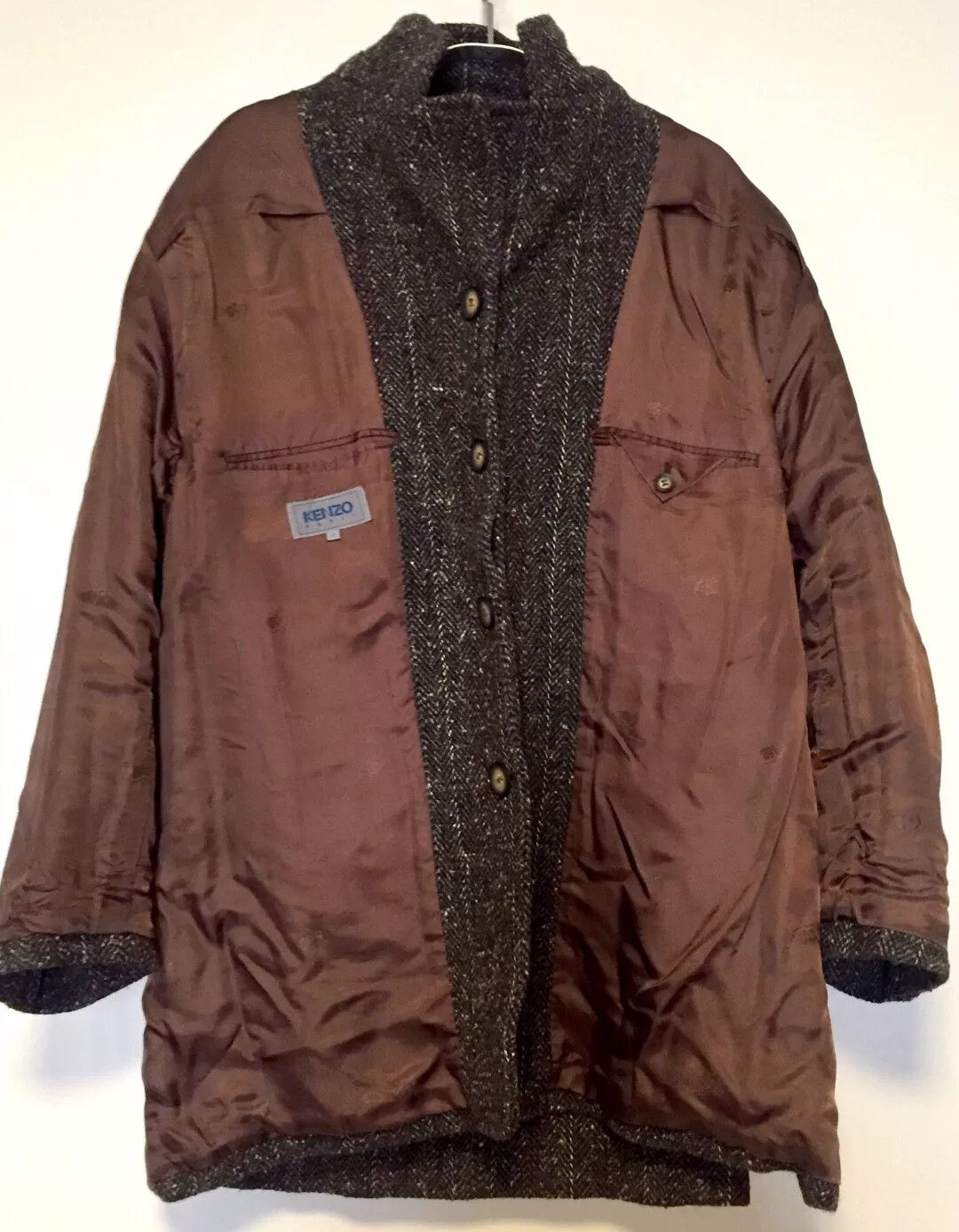 Kenzo Kenzo Multi Tweed Wool Short Coat Size US M / EU 48-50 / 2 - 4 Thumbnail
