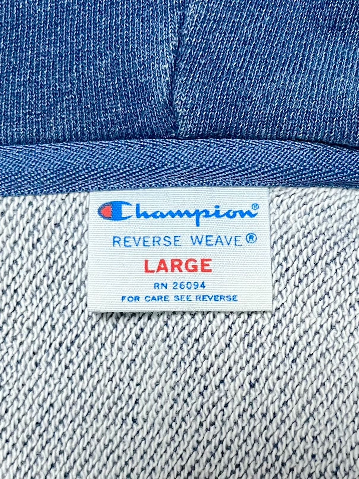 Champion Champion Reverse Weave Indigo Hooded Cardigan Size US L / EU 52-54 / 3 - 2 Thumbnail