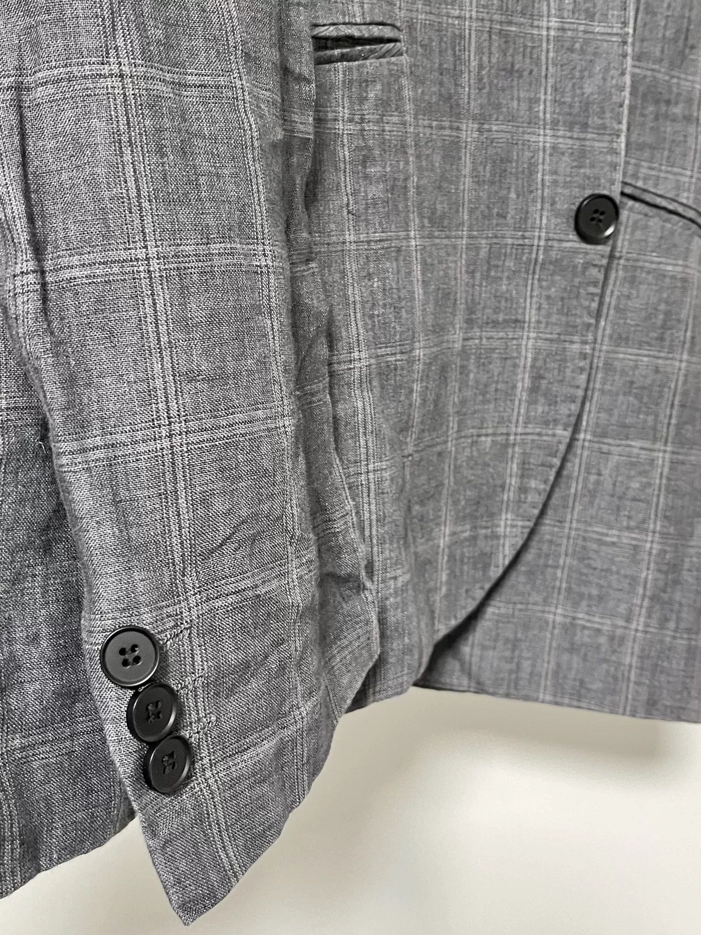 Selected Homme Selected Linen Check Blazer Size US XXL / EU 58 / 5 - 6 Thumbnail