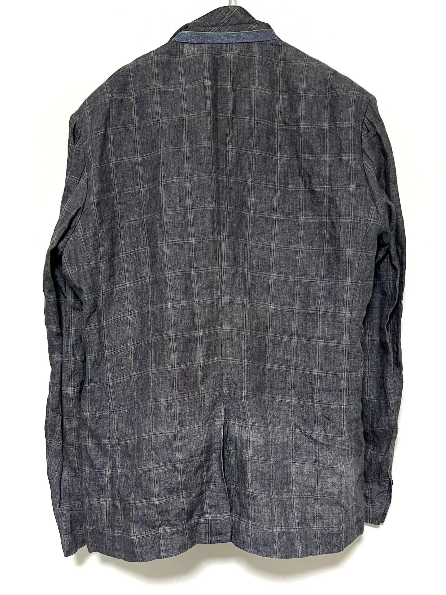 Selected Homme Selected Linen Check Blazer Size US XXL / EU 58 / 5 - 3 Thumbnail