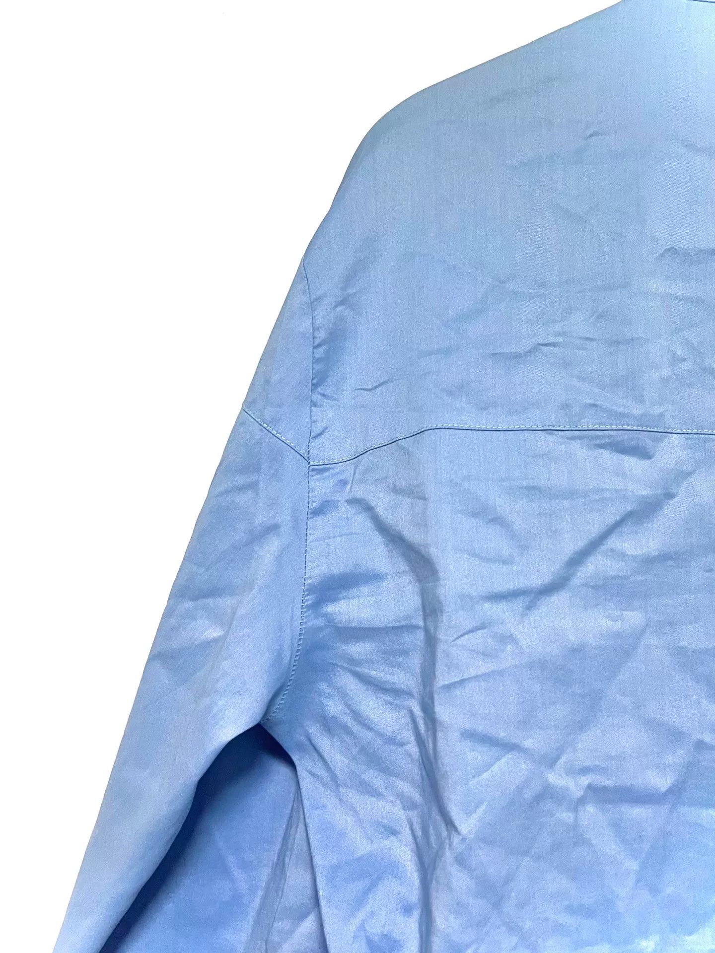 Paul & Joe Paul Joe Light Blue Stand-Collar Shirt Size US S / EU 44-46 / 1 - 5 Thumbnail