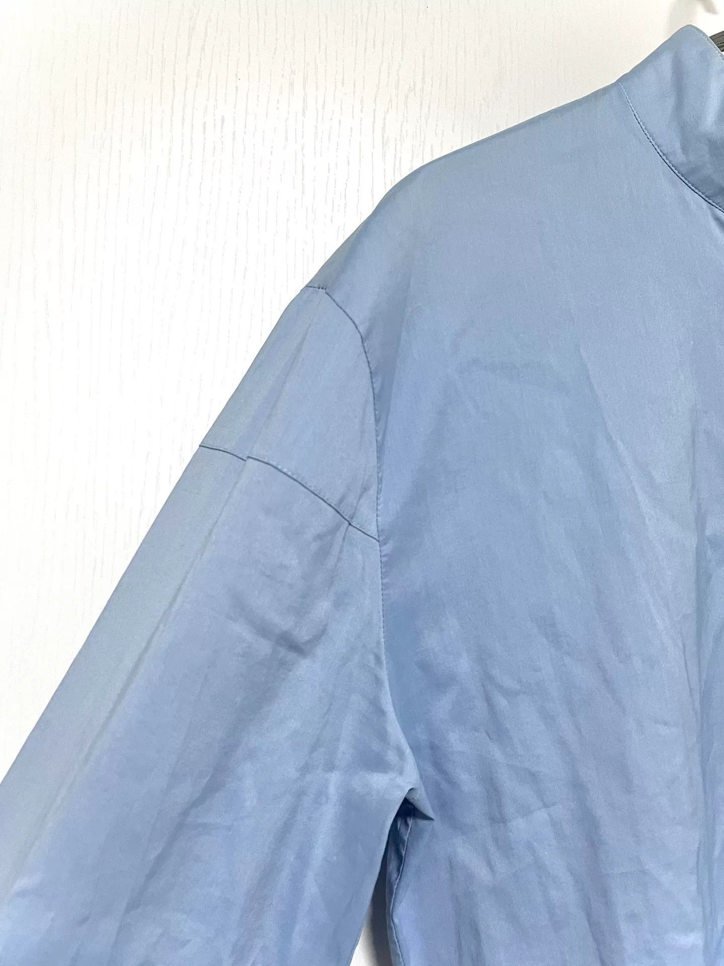 Paul & Joe Paul Joe Light Blue Stand-Collar Shirt Size US S / EU 44-46 / 1 - 3 Thumbnail
