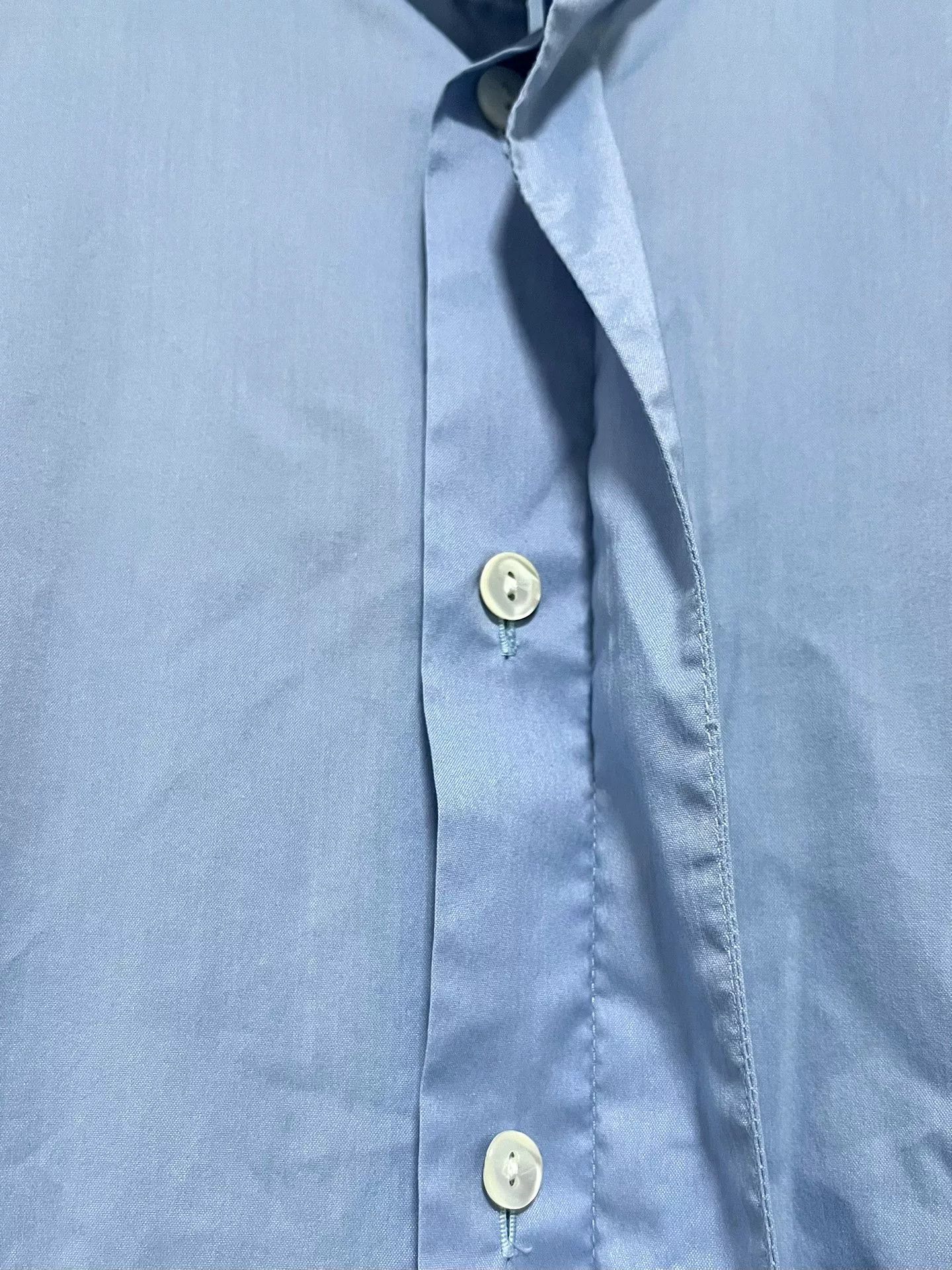 Paul & Joe Paul Joe Light Blue Stand-Collar Shirt Size US S / EU 44-46 / 1 - 2 Thumbnail