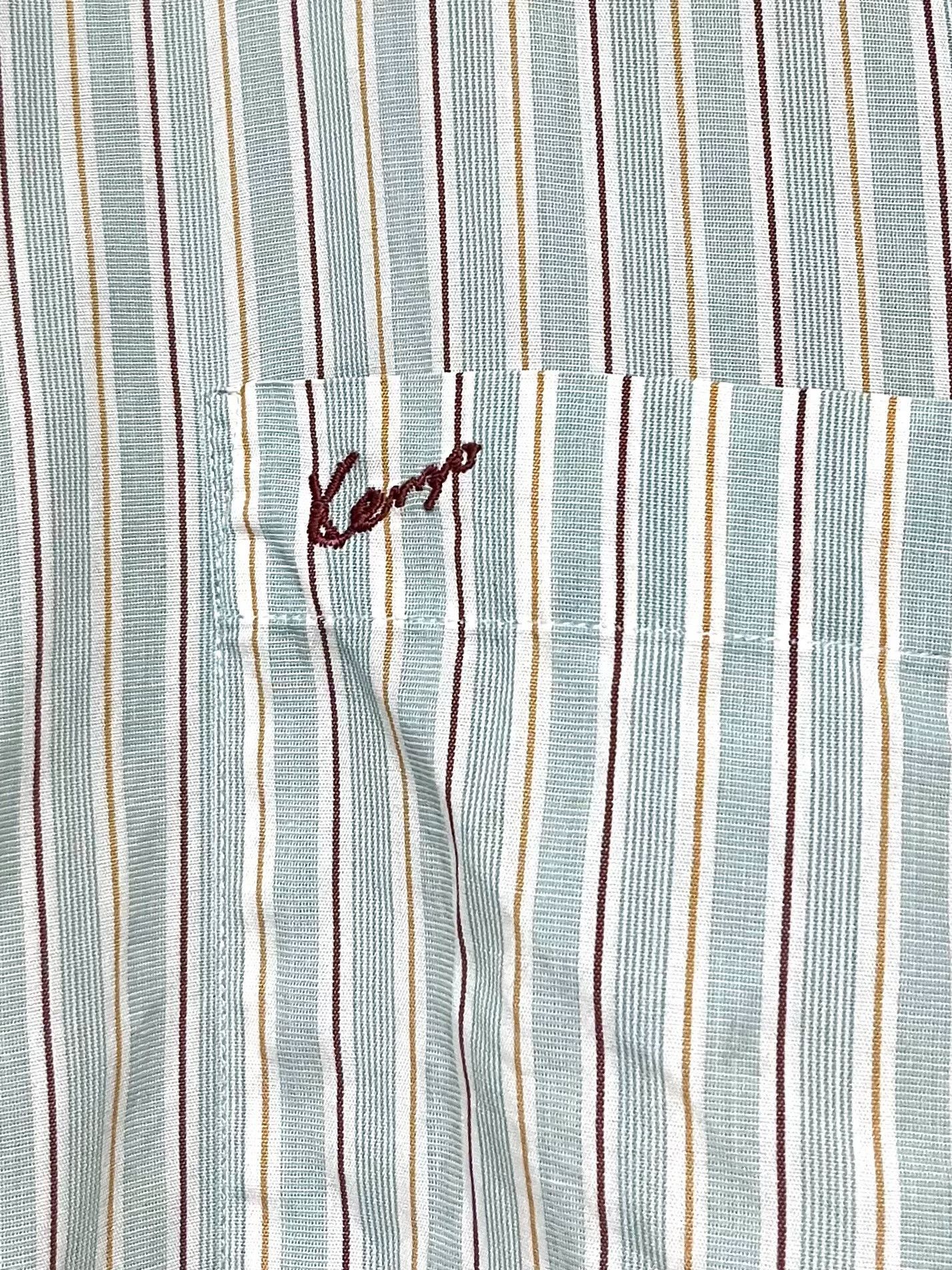 Kenzo Kenzo Oversized Striped Cotton Shirt Size US XL / EU 56 / 4 - 2 Thumbnail
