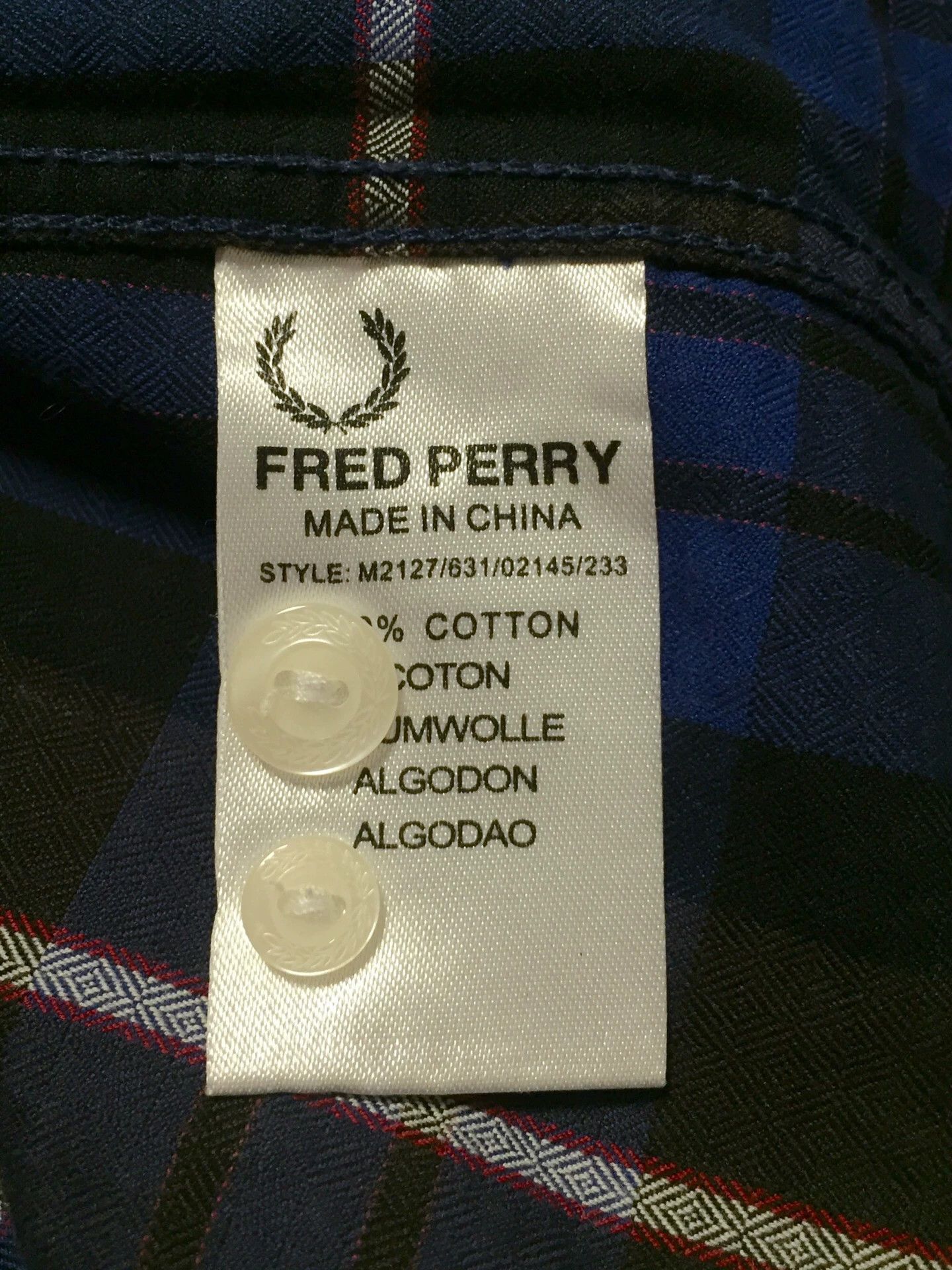 Fred Perry Fred Perry Slim Fit Check Shirt Size US M / EU 48-50 / 2 - 8 Thumbnail