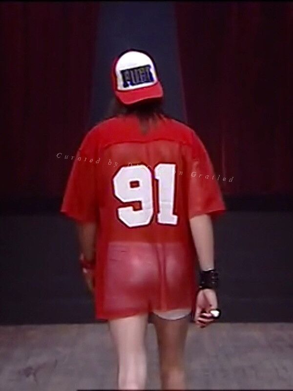 DEN IM by SIKI IM Number (N)ine 2006SS Archive Red 3/4 Sleeve Knit Size US M / EU 48-50 / 2 - 3 Thumbnail