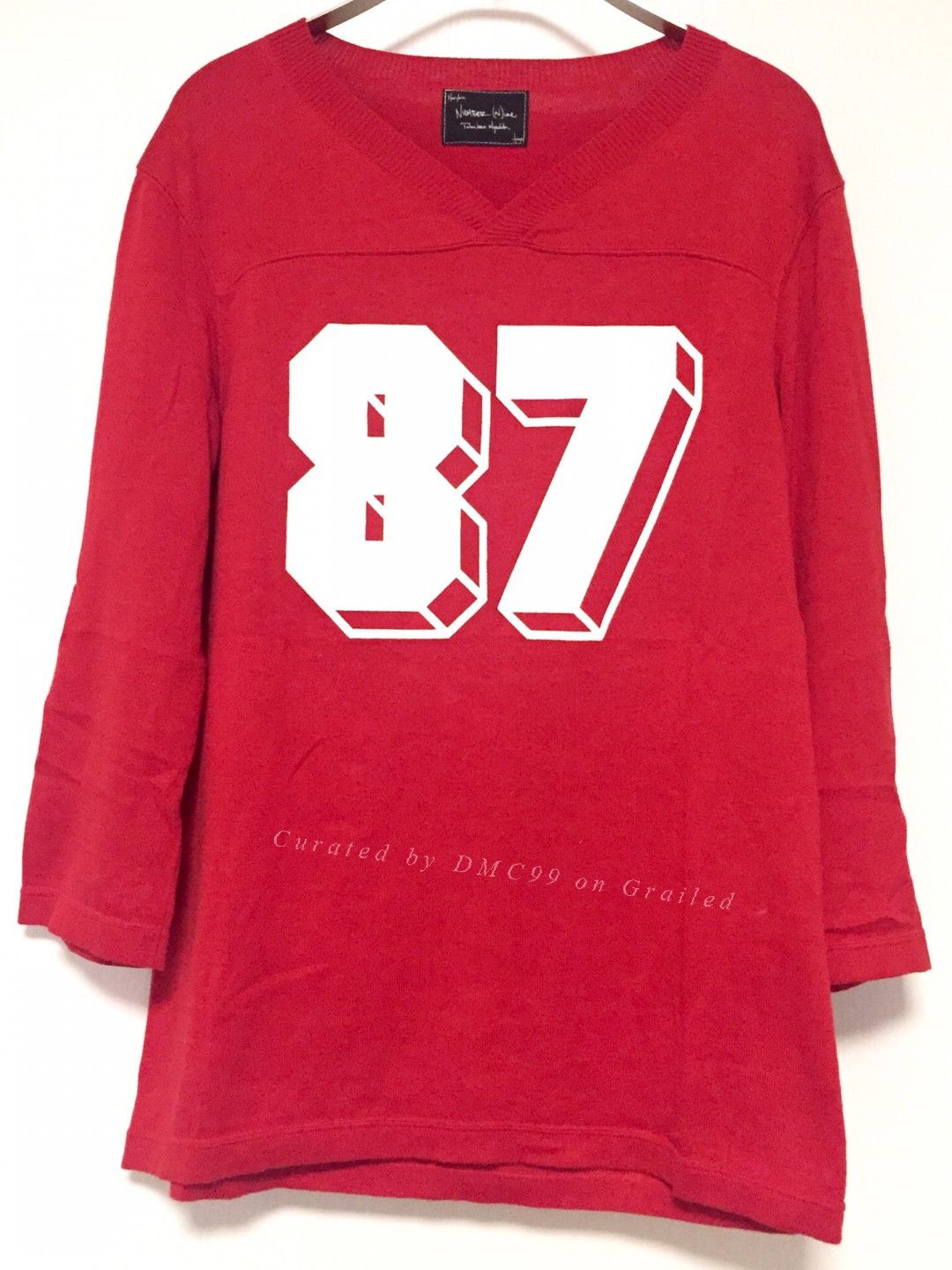 DEN IM by SIKI IM Number (N)ine 2006SS Archive Red 3/4 Sleeve Knit Size US M / EU 48-50 / 2 - 2 Thumbnail