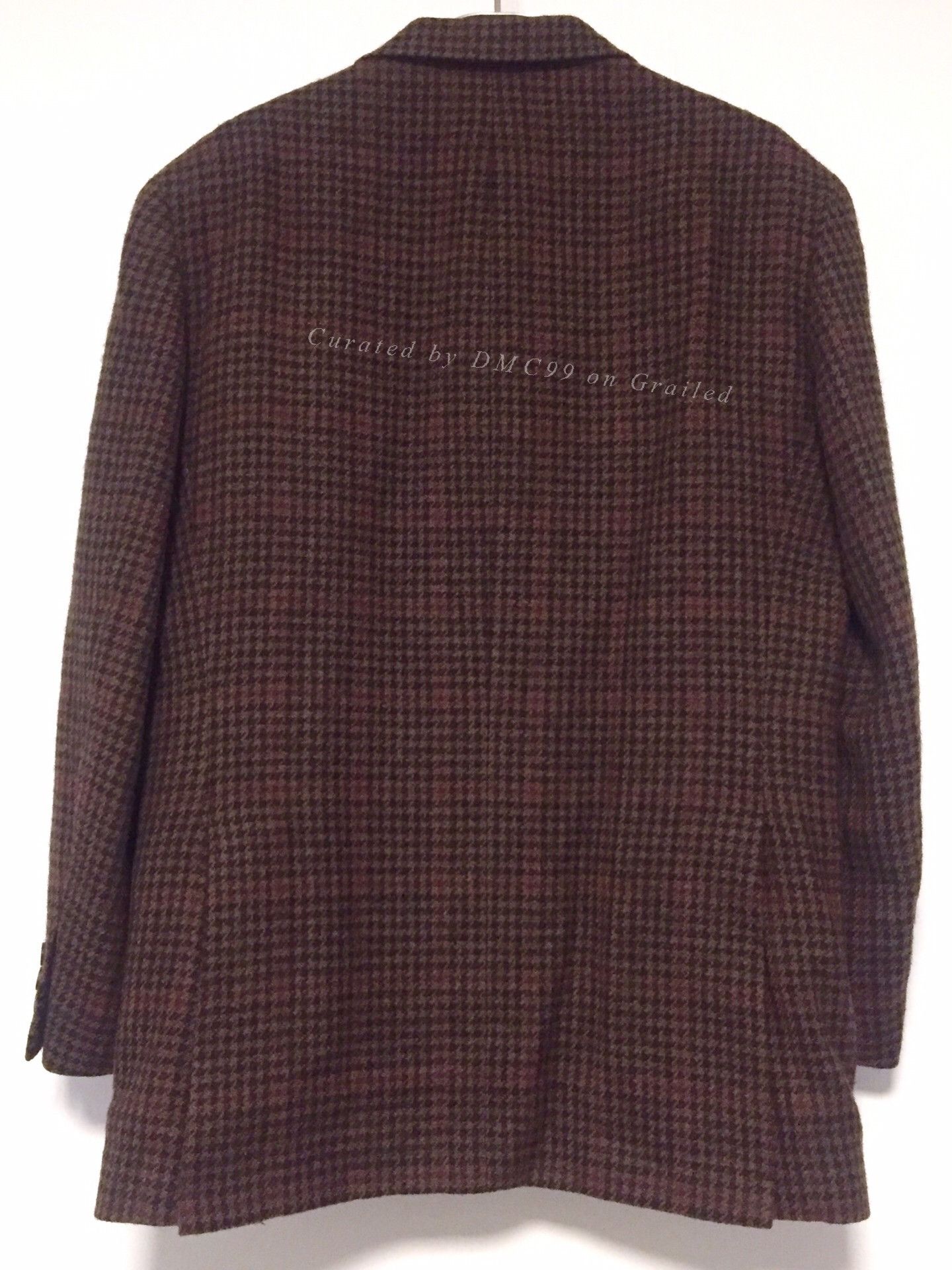 Tommy Hilfiger Tommy Hilfiger Coffee Houndstooth Wool Blazer Size US M / EU 48-50 / 2 - 5 Thumbnail