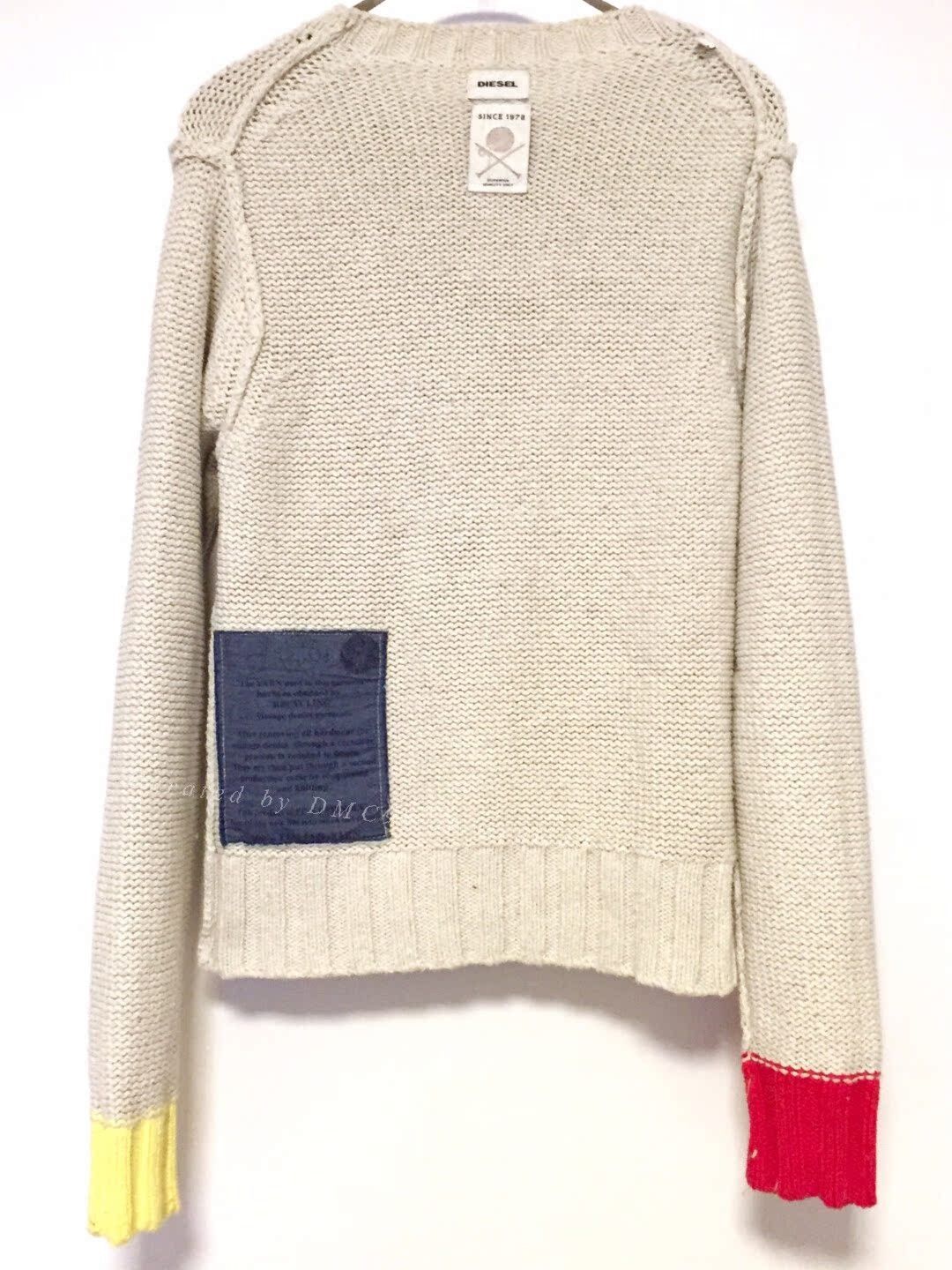 Diesel Diesel Hand-Knit Recycled Cotton Sweater Italy Size XS / US 0-2 / IT 36-38 - 4 Thumbnail