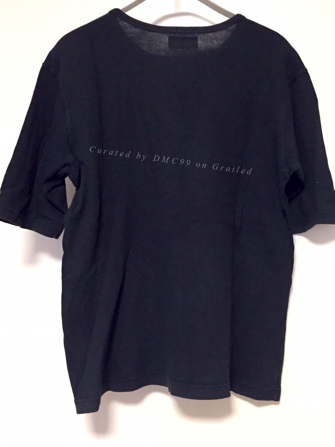 agnes b. agnès b. Homme Black Washed T-Shirt Size US M / EU 48-50 / 2 - 2 Thumbnail